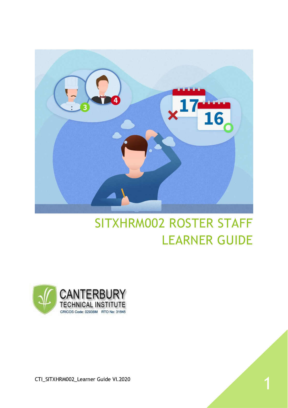 SITXHRM002 Learner Guide 1 The University Of Queenslan MANAGEMENT