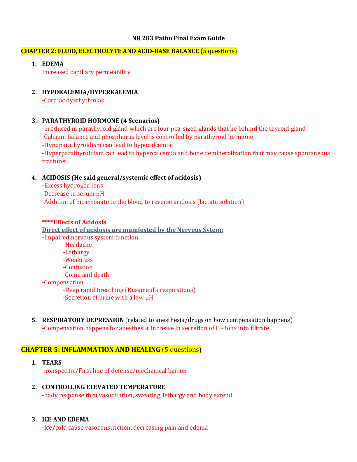 Preview image for NR 283 Patho Final Exam Guide