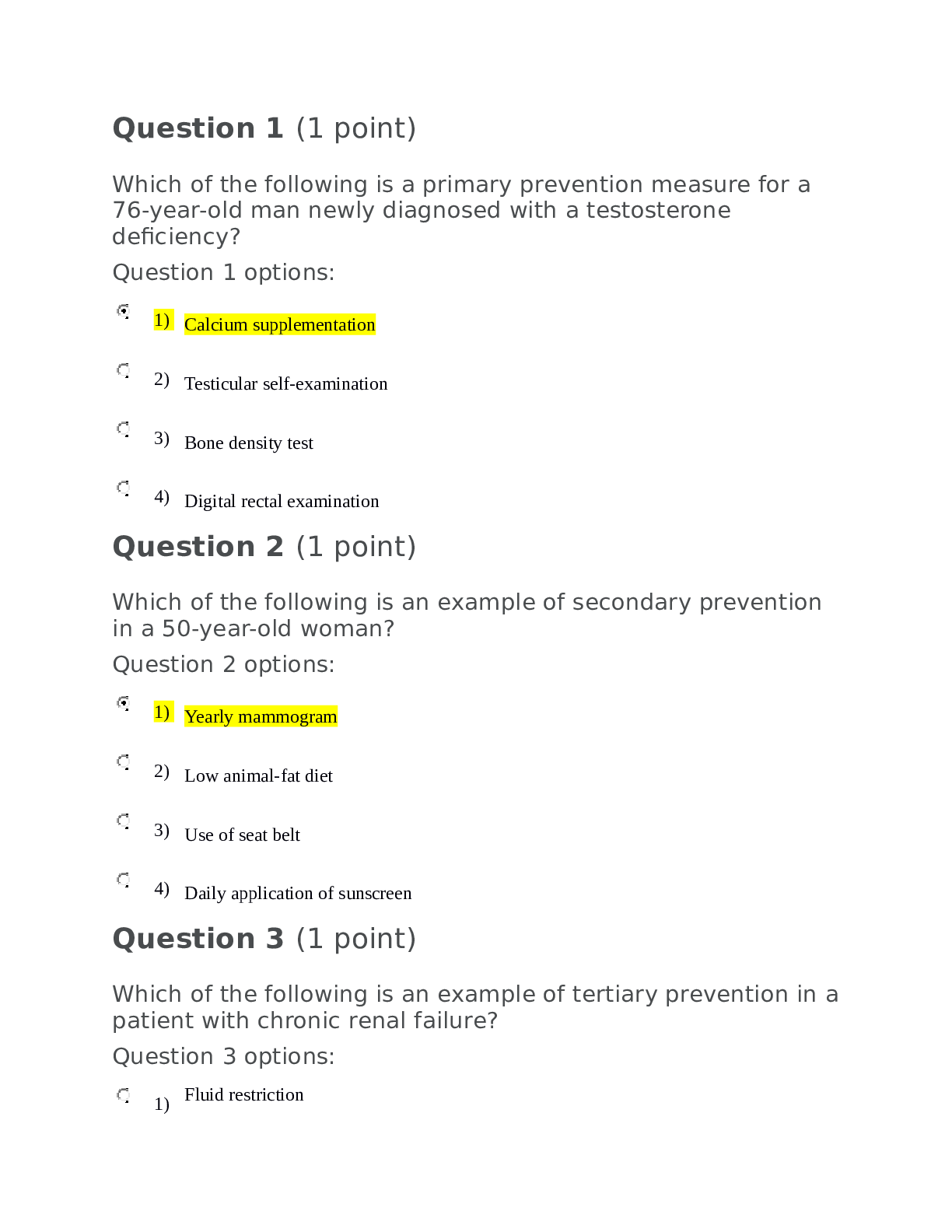 Preview image for NSG 6440  Week 9 Practice Exam with complete soluion latest update 2020/2021