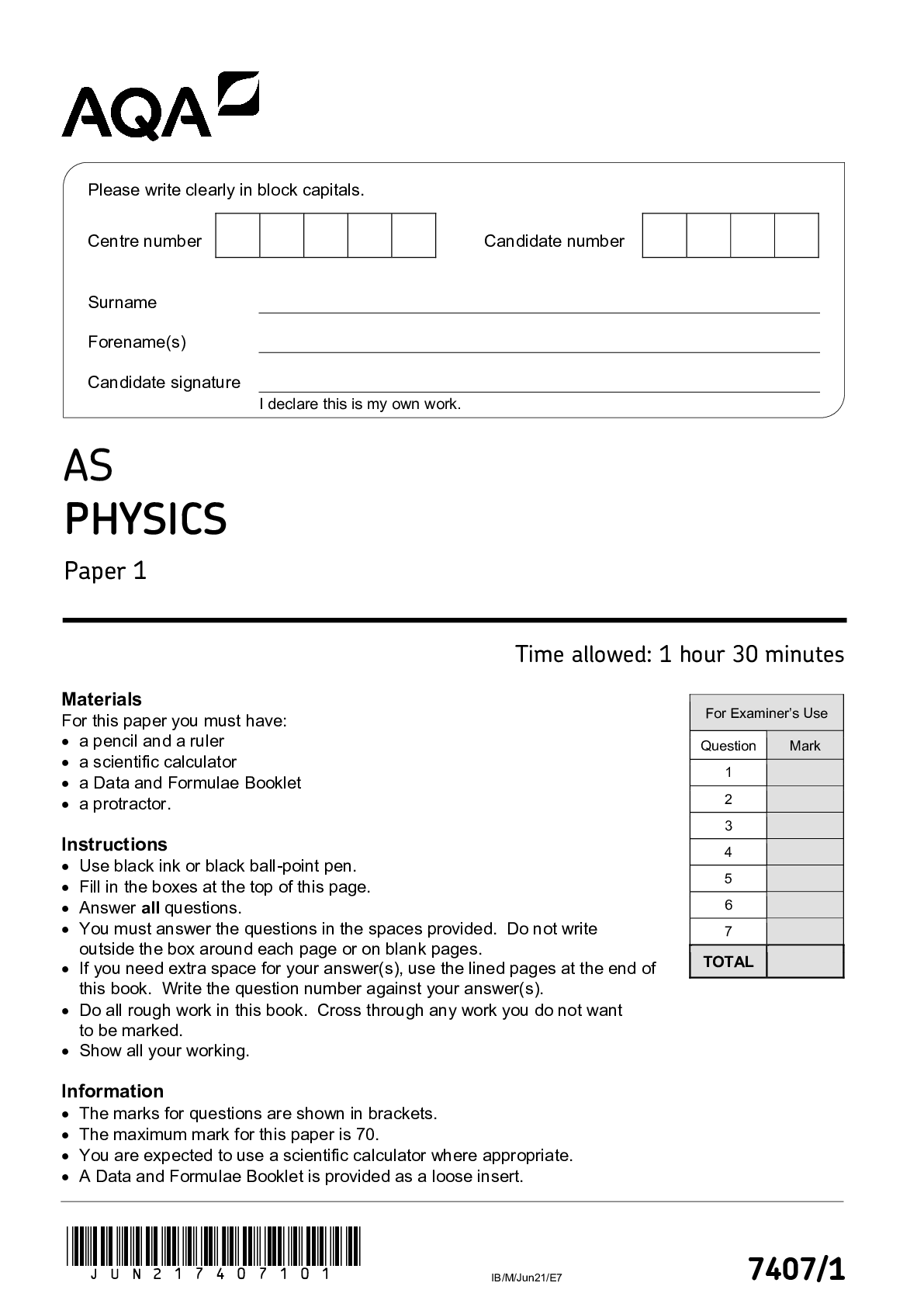 Preview of AQA A-level BUSINESS Paper 1 Business 1 QUESTION PAPER 2022