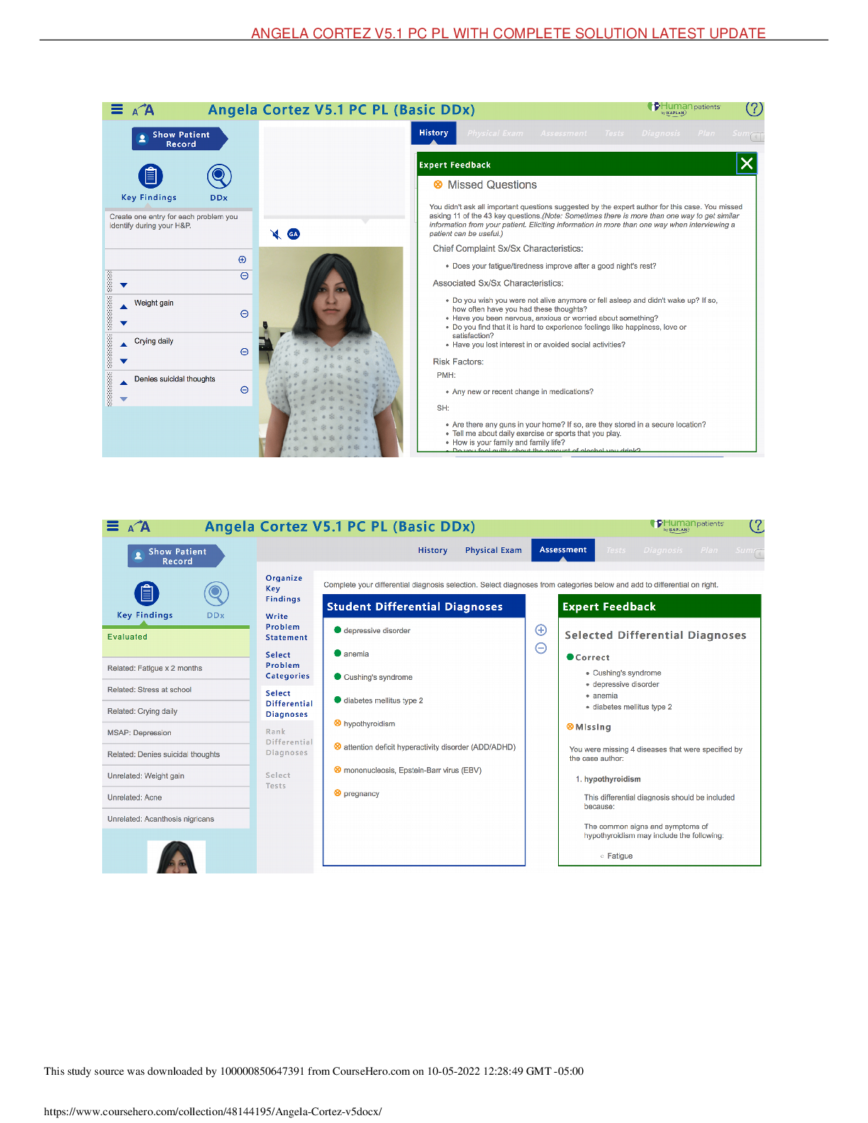 Preview of iHuman Interview Angela Cortez V5.1 PC PL (BASIC DDx) updated 2023