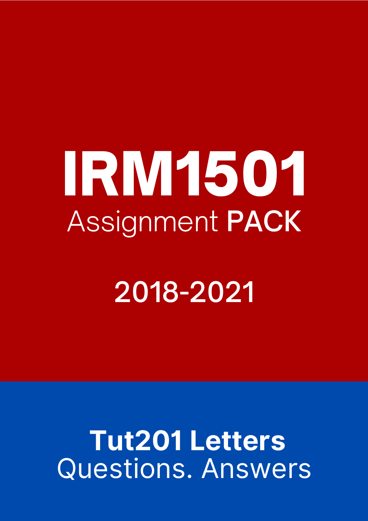 Preview of IRM1501-Introduction to Research Methodology Assignments| 2018 - 2021