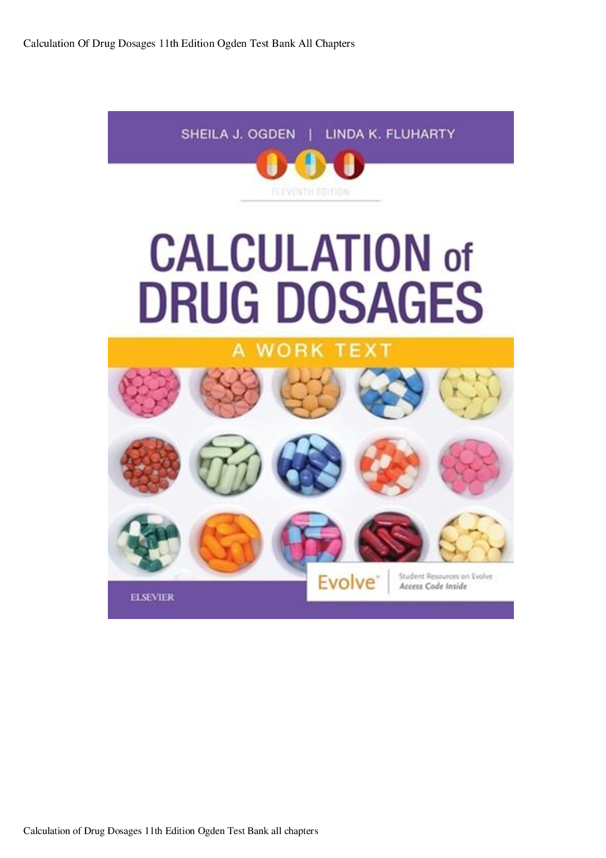 Preview image for Test bank Calculation of Drug Dosages 11th Edition Ogden