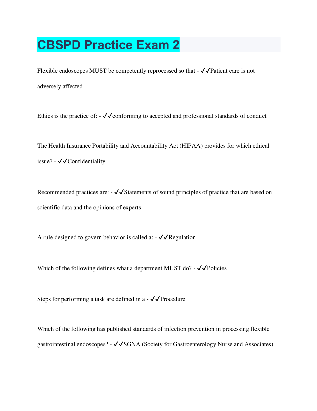 Preview image for CBSPD Practice Exam 2 | 114 Questions with 100% Correct Answers | Verified