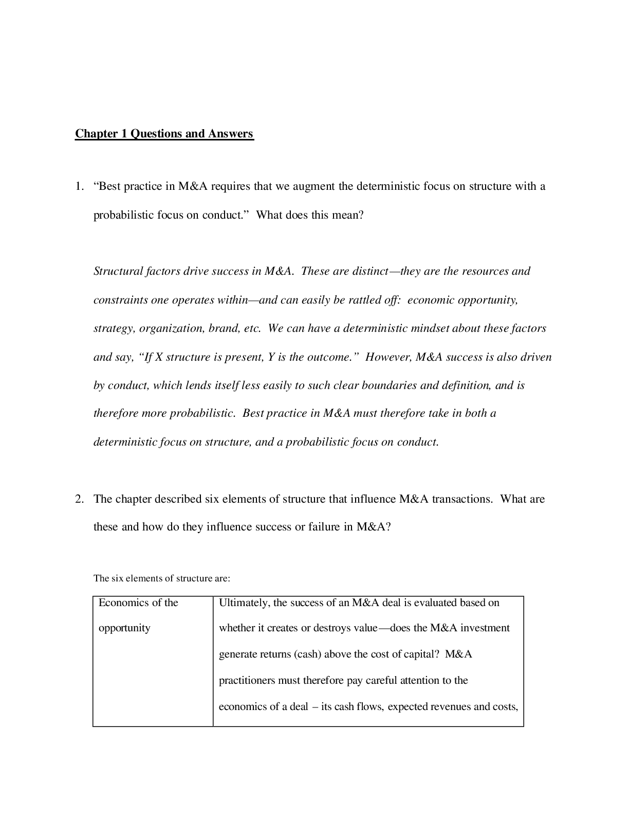 Preview image of Applied Mergers and Acquisitions, University Edition 1e Robert  Bruner Joseph  Perella (Solution Manual) document