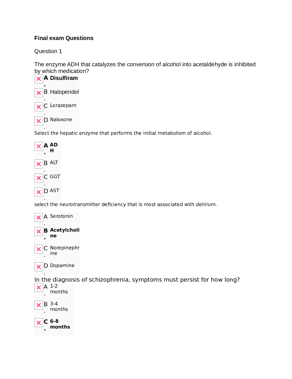 Preview image for REVISION NRPN 6635 EXAM CORRECTLY ANSWERED