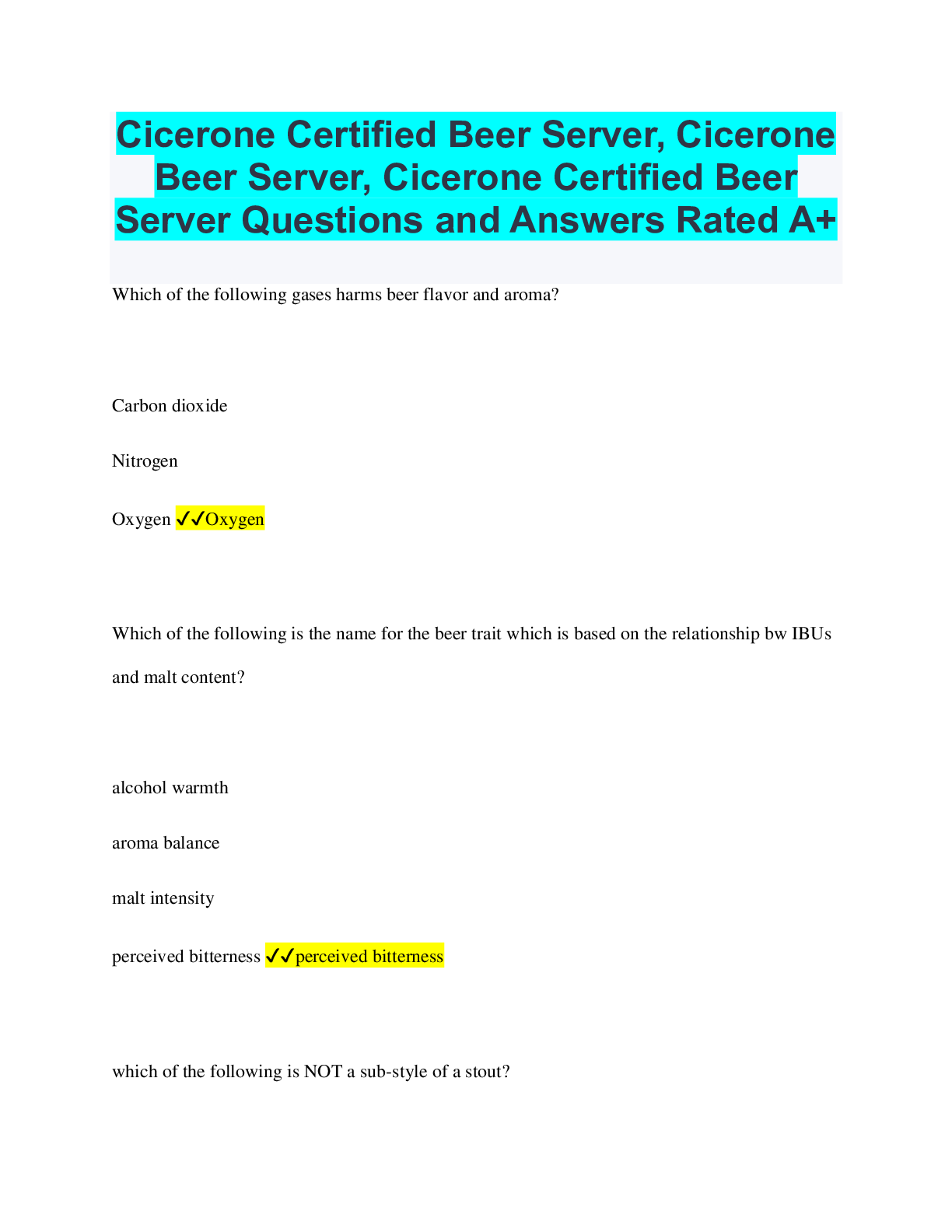 Preview of Cicerone Certified Beer Server, Cicerone Beer Server, Cicerone Certified Beer Server Quest