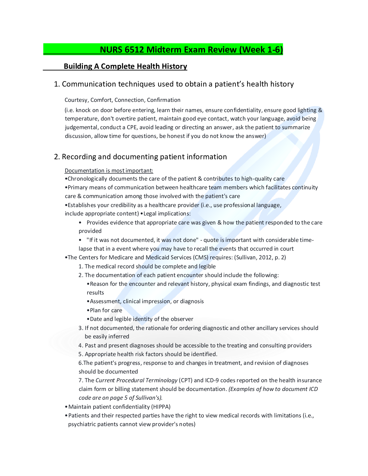 Preview image for Building A Complete Health History