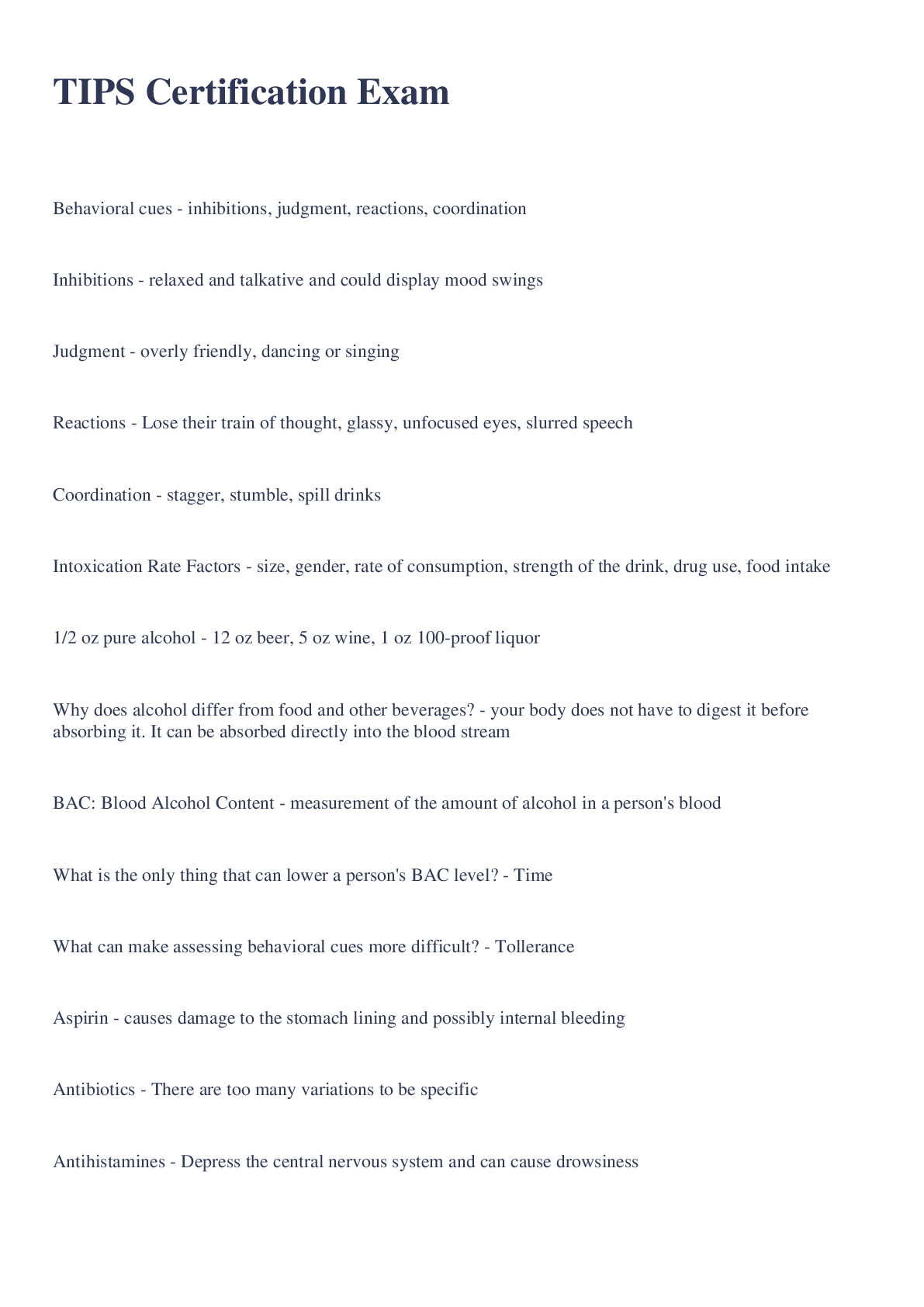 Preview image of TIPS Certification Exam With Complete Solution document