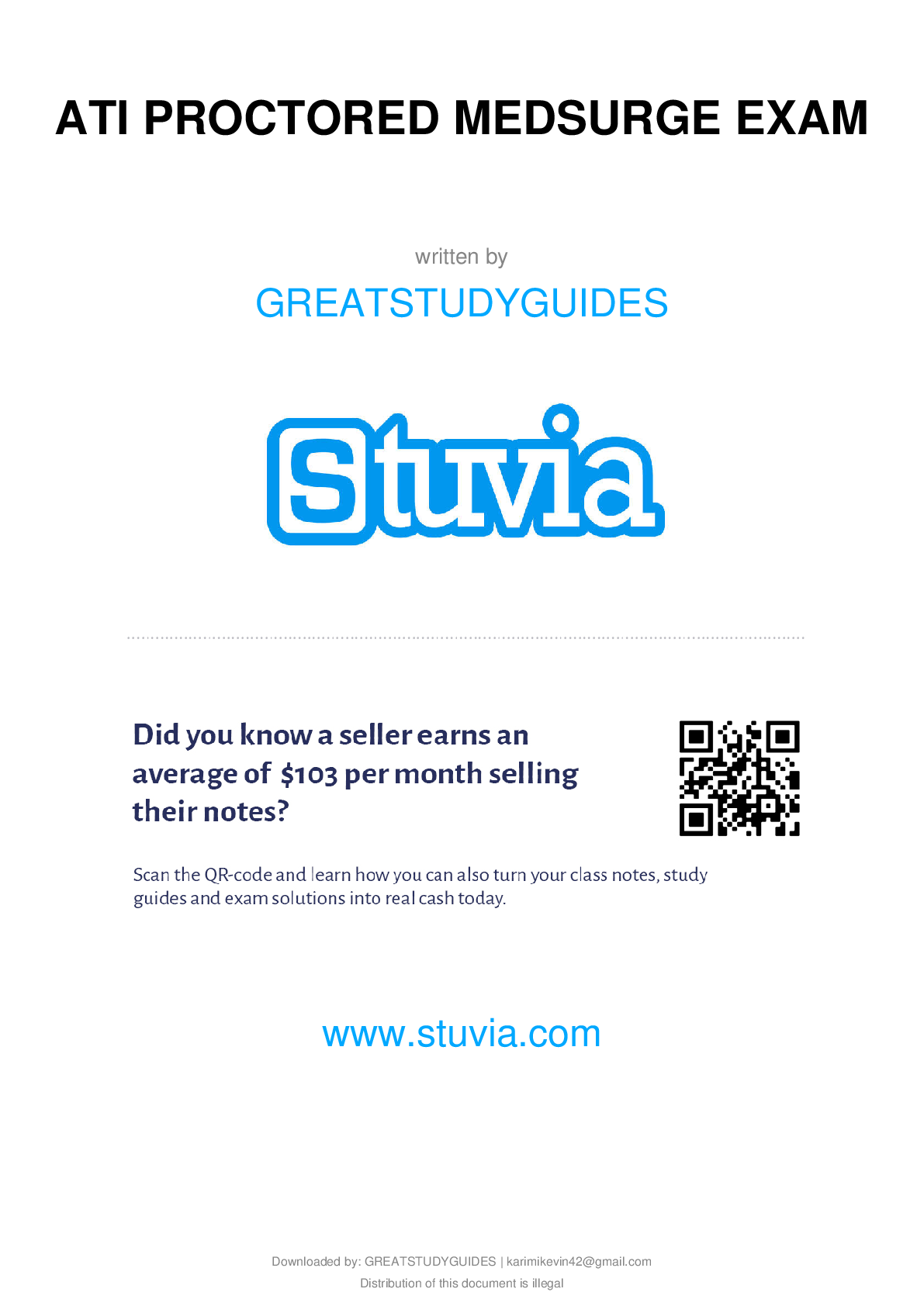 Preview image for ATI PROCTORED MEDSURGE EXAM