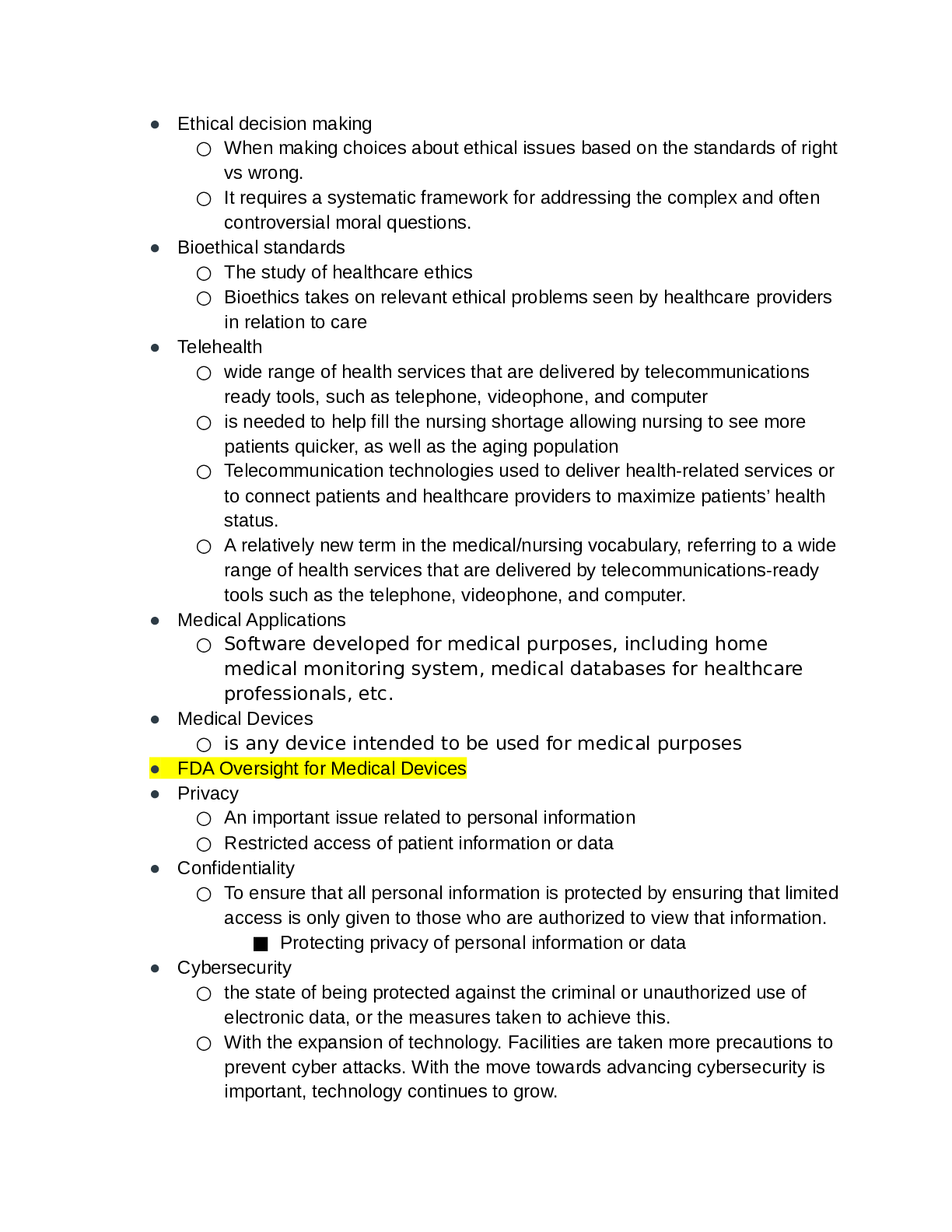 Preview image for NR 599 Final Exam