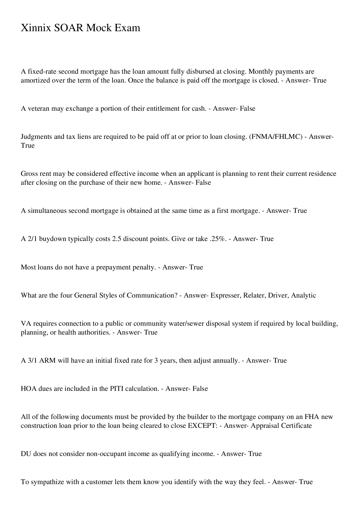 Preview image for Xinnix SOAR Mock Exam