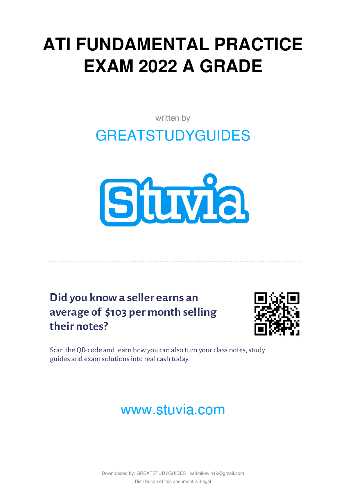 Preview image for ATI FUNDAMENTAL PRACTICE EXAM 2023 A GRADE