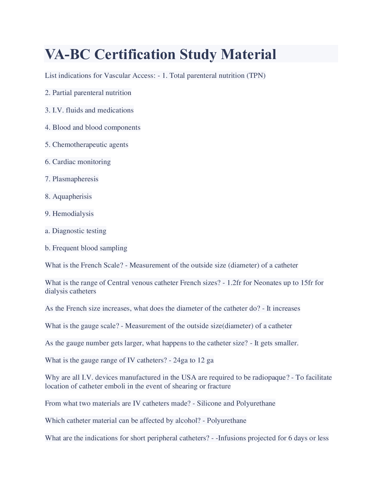 Preview image of VA-BC Certification Study Test All Solution 2023 document