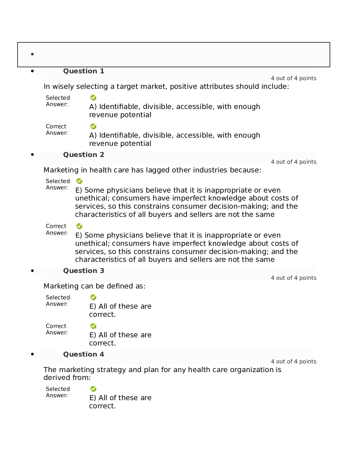 Preview image of HSA 300 FINAL EXAM 2022-2023 COMPLETED document