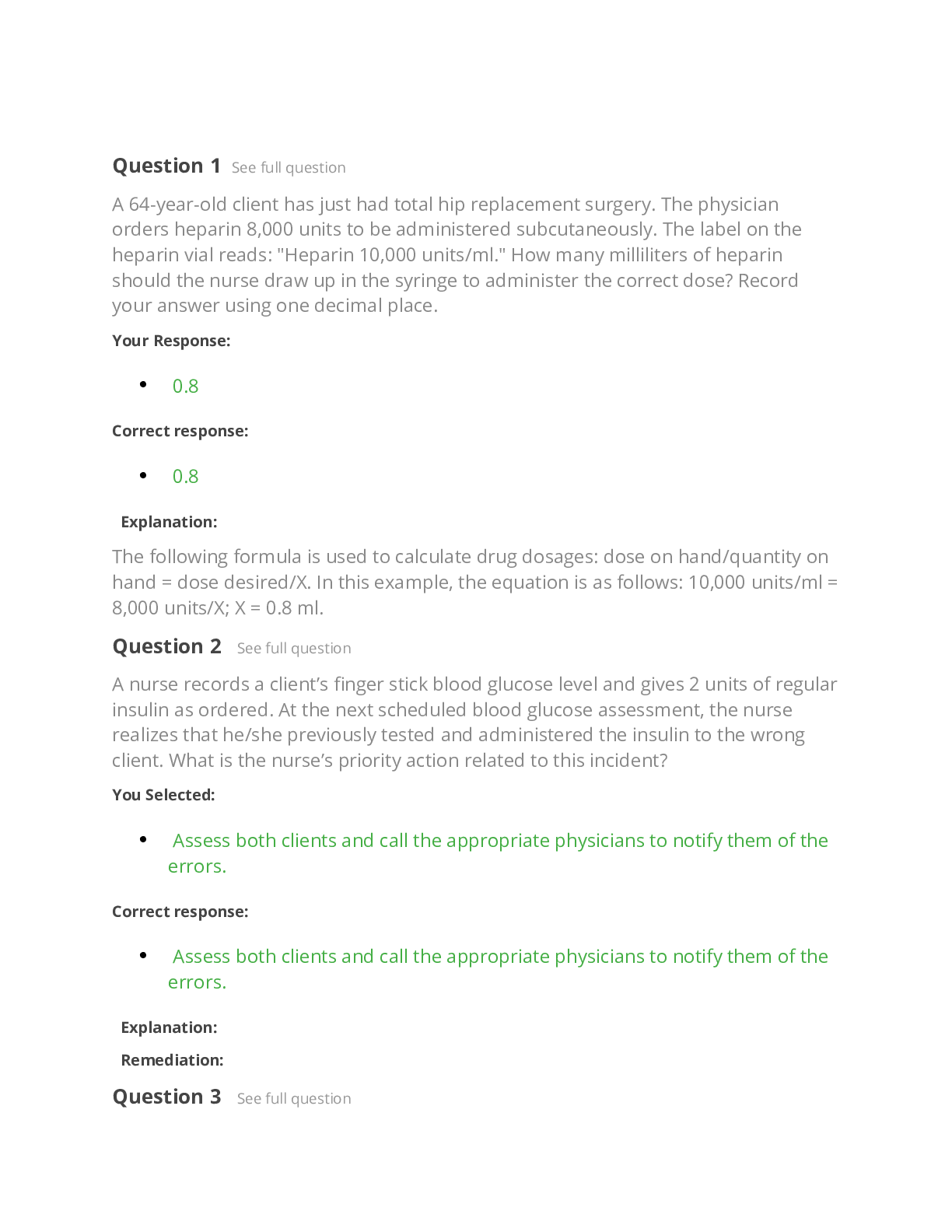Preview image of NR 322 NCLEX QNS document