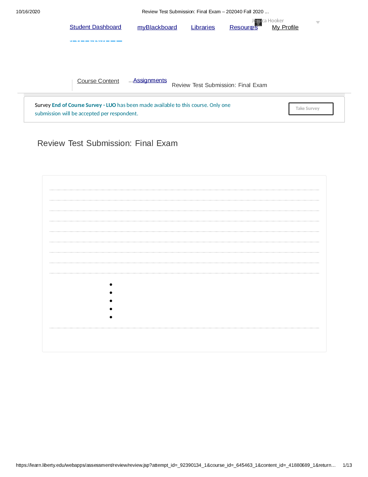 Preview image of GOVT 404 FINAL EXAM SET 2 2023 document
