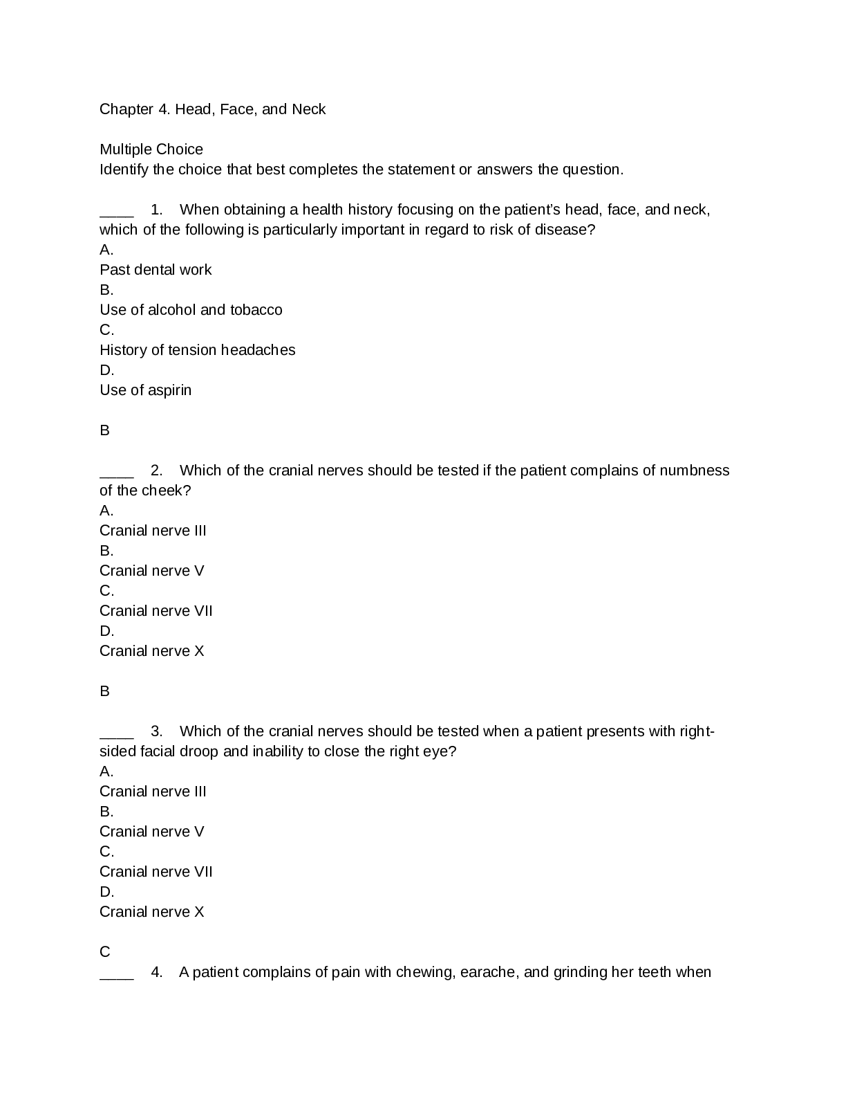 Preview image of NSG 6020 HEAD,FACE AND NECK WK 2 STUDY GUIDE document