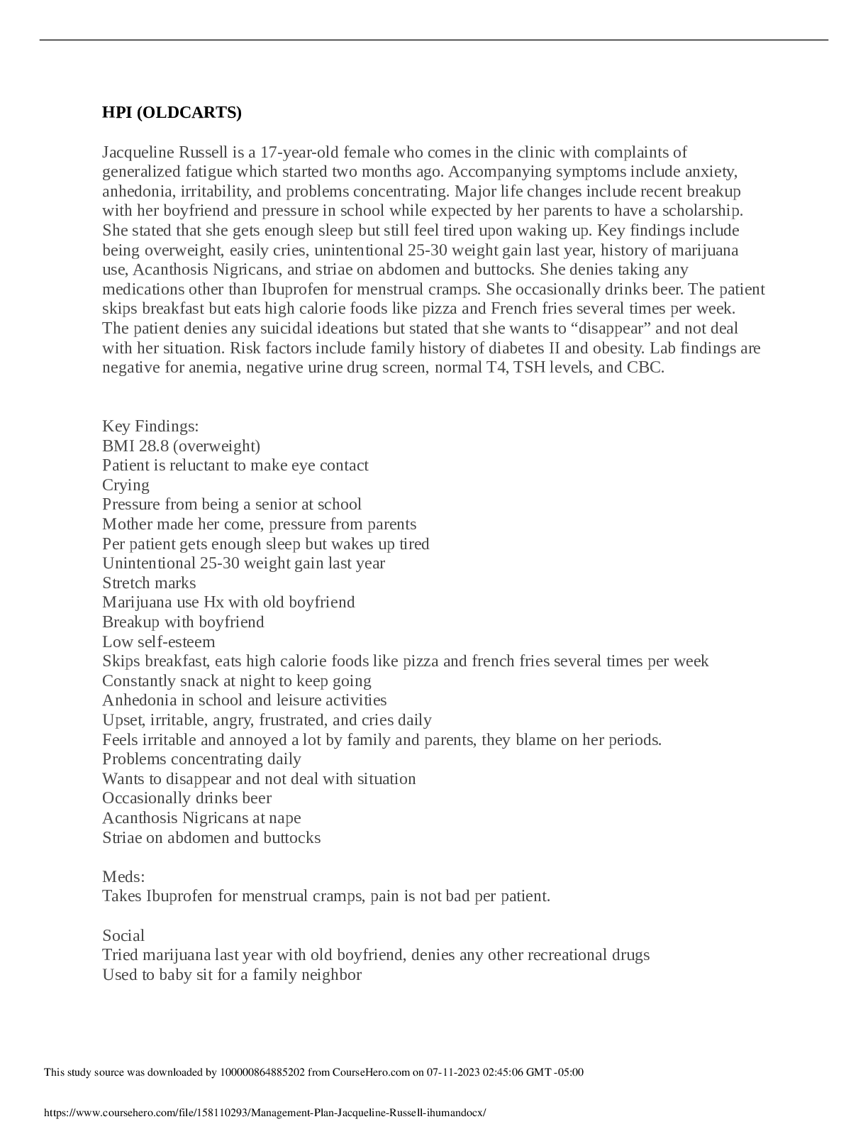 Preview image of Jacqueline Russell iHuman document