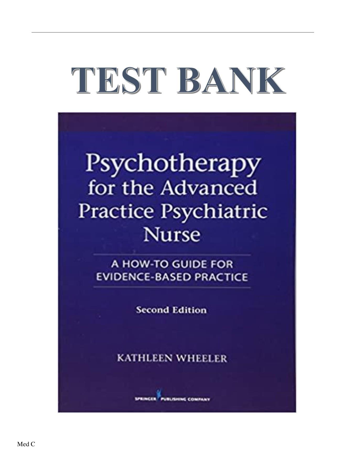 Preview image for Psychotherapy for the Advanced Practice Psychiatric Nurse 2nd Edition Wheeler Test Bank
