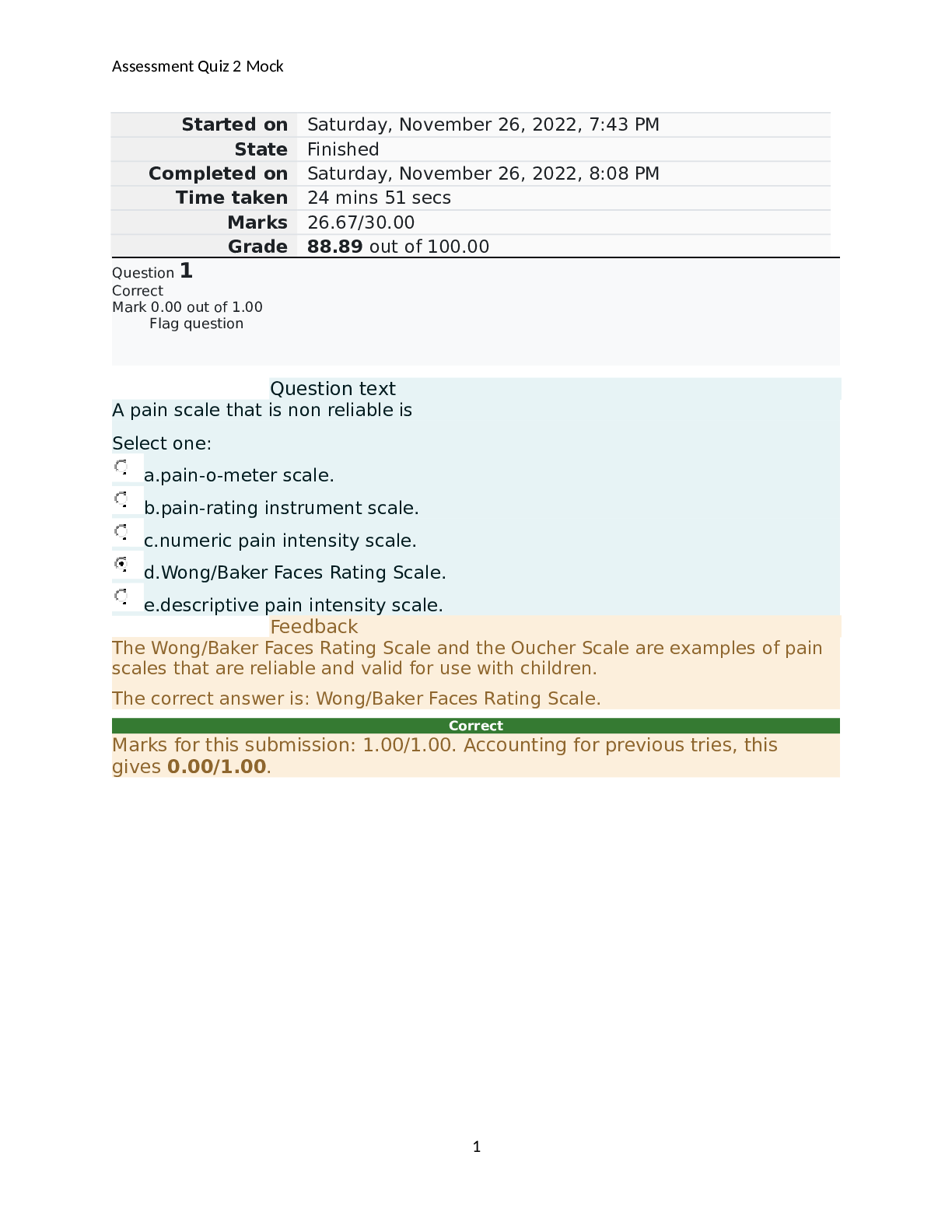 Preview of MSN 5200 Quiz 2 Mock Assessment | 30 Questions, Answers and Feedback