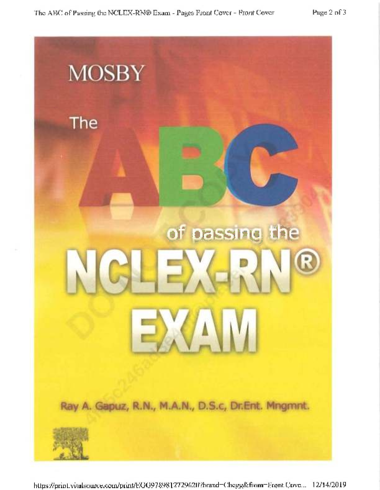 Preview image for The ABC of Passing the NCLEX-RN® Exam Questions and Answers 2023