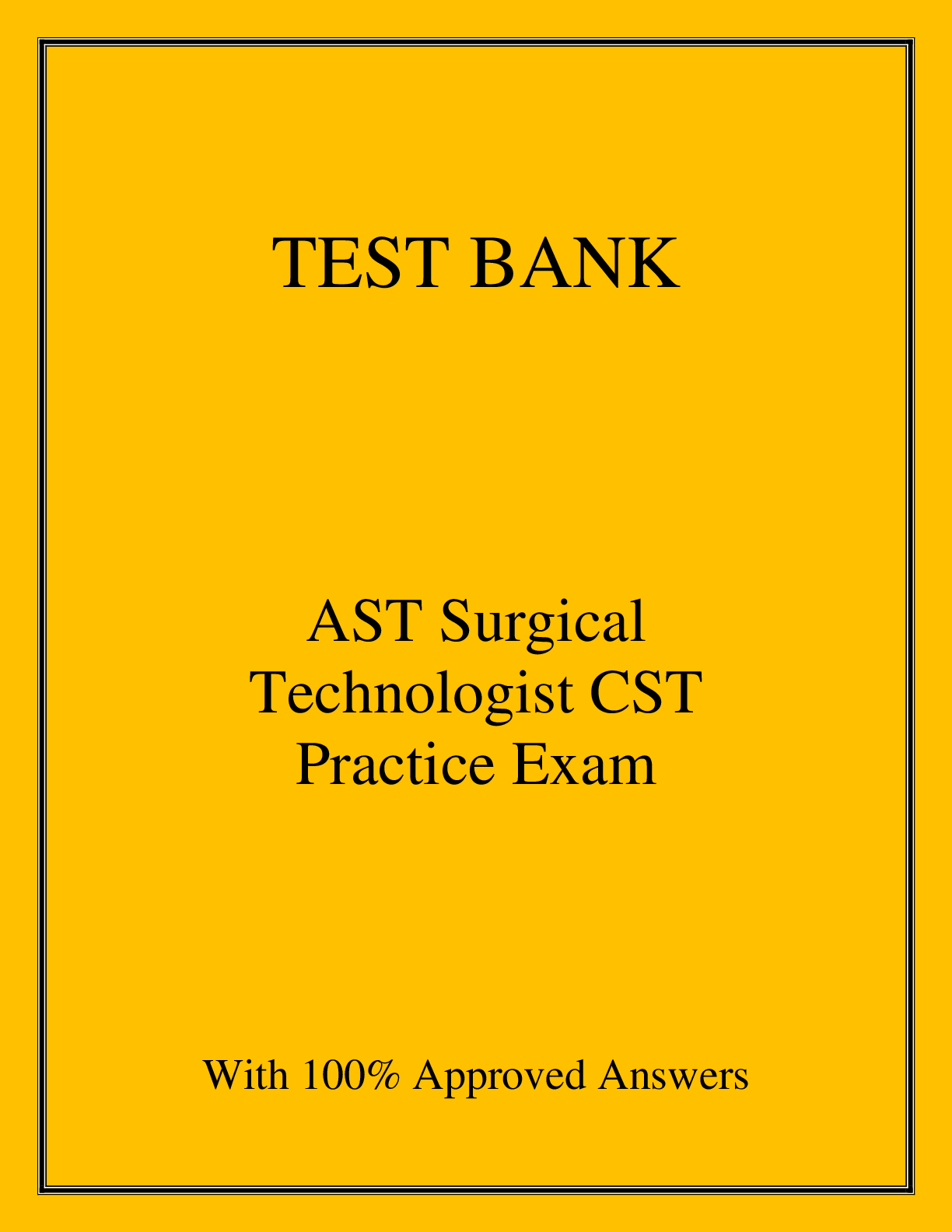 Preview image for AST Surgical Technologist CST Practice Exam