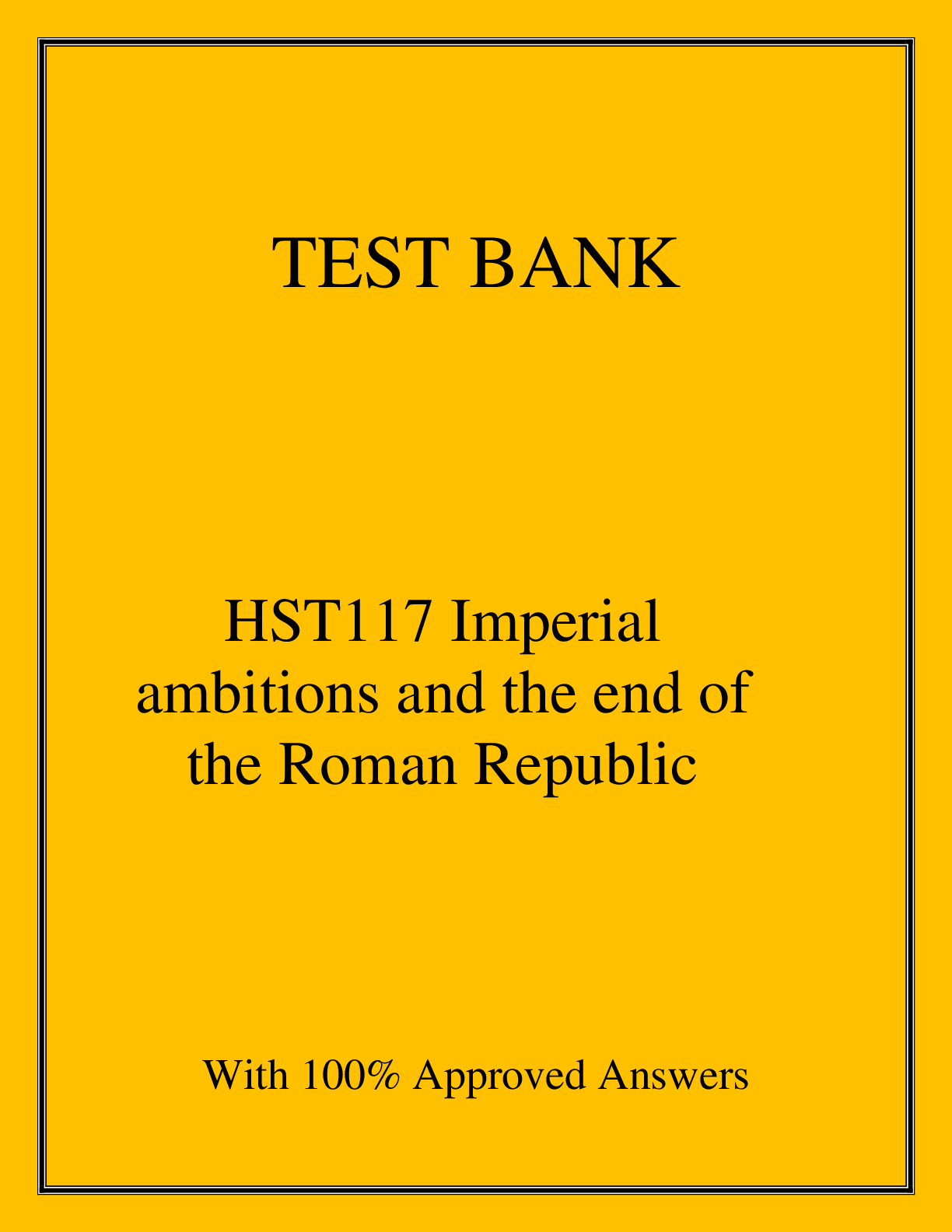 Preview image for HST117 Imperial  ambitions and the end of the Roman Republic