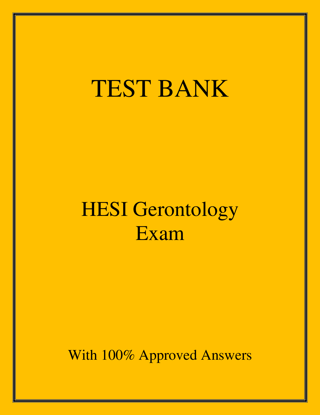 Preview image for HESI Gerontology  Exam