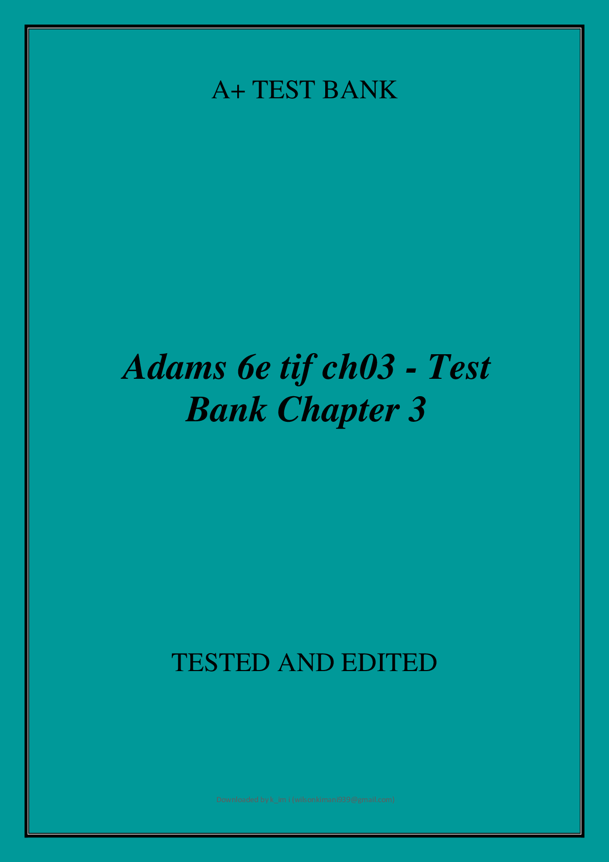 Preview image for Pharmacology for Nurses, 6e (Adams) Chapter 3 Principles of Drug Administration