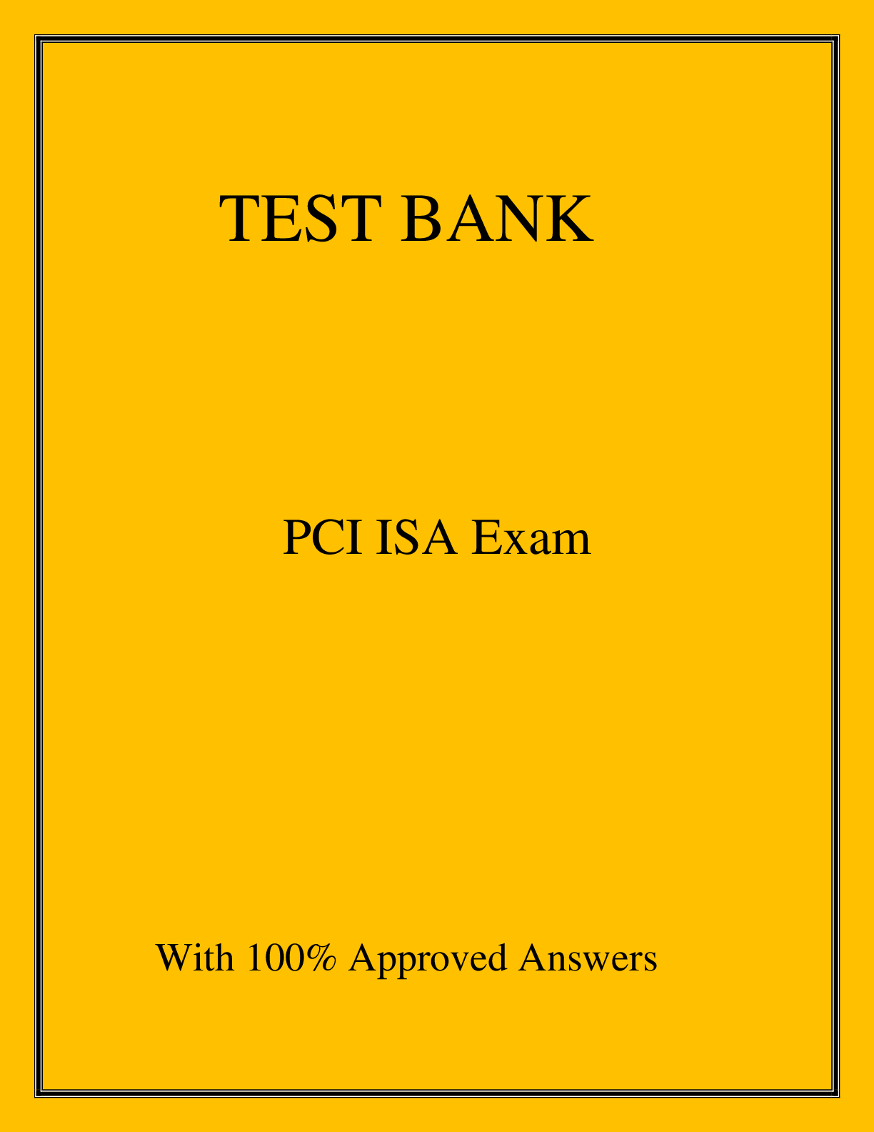 Preview image for PCI ISA Exam