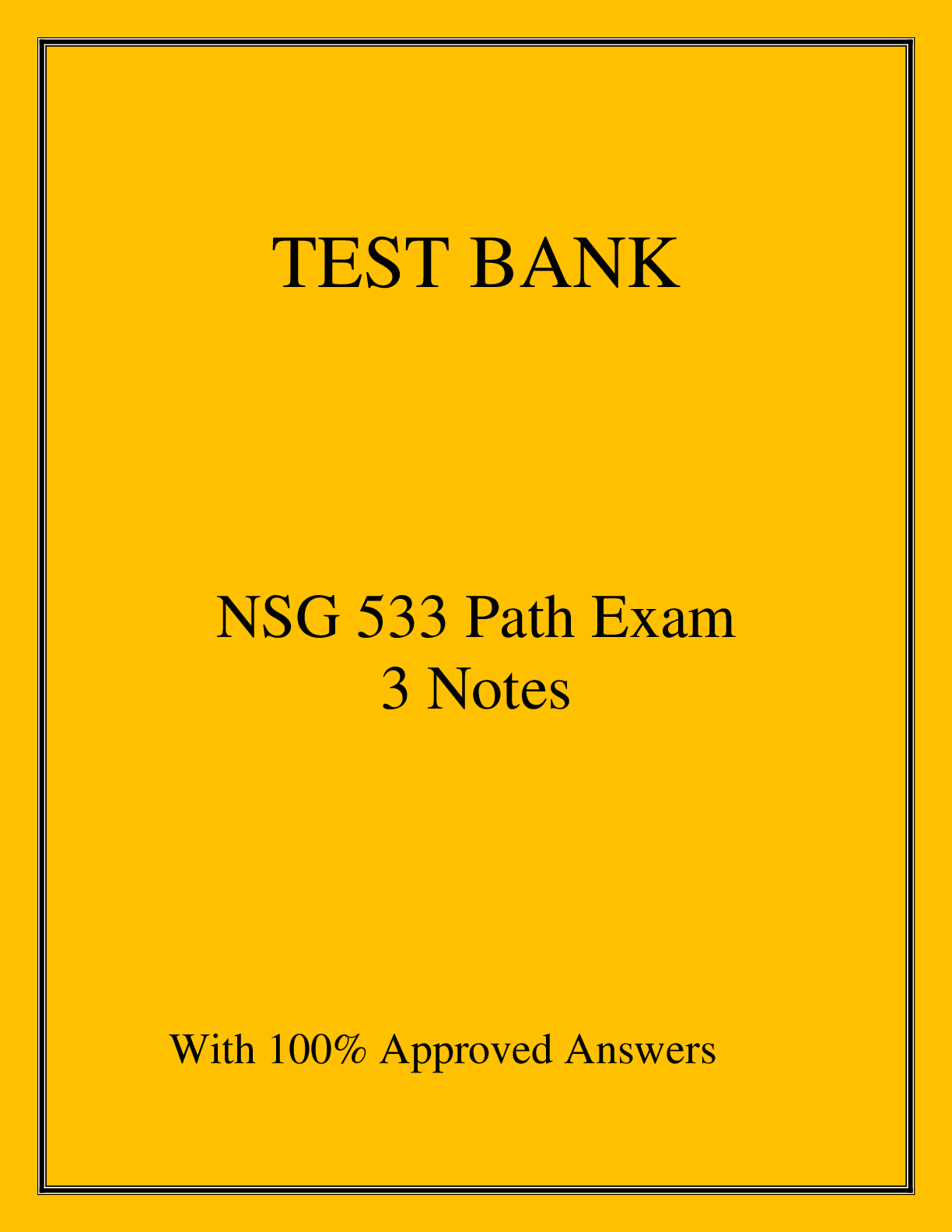 Preview image of NSG 533 Path Exam  3 Notes document