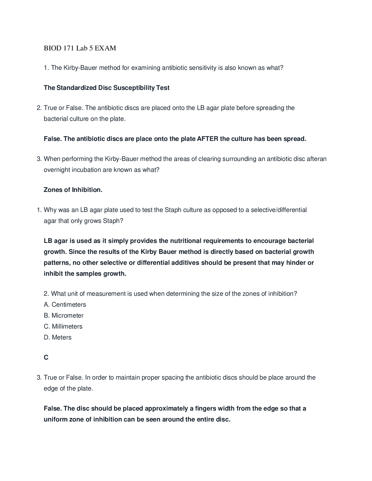 Preview image of BIOD 171 Lab 5 EXAM document