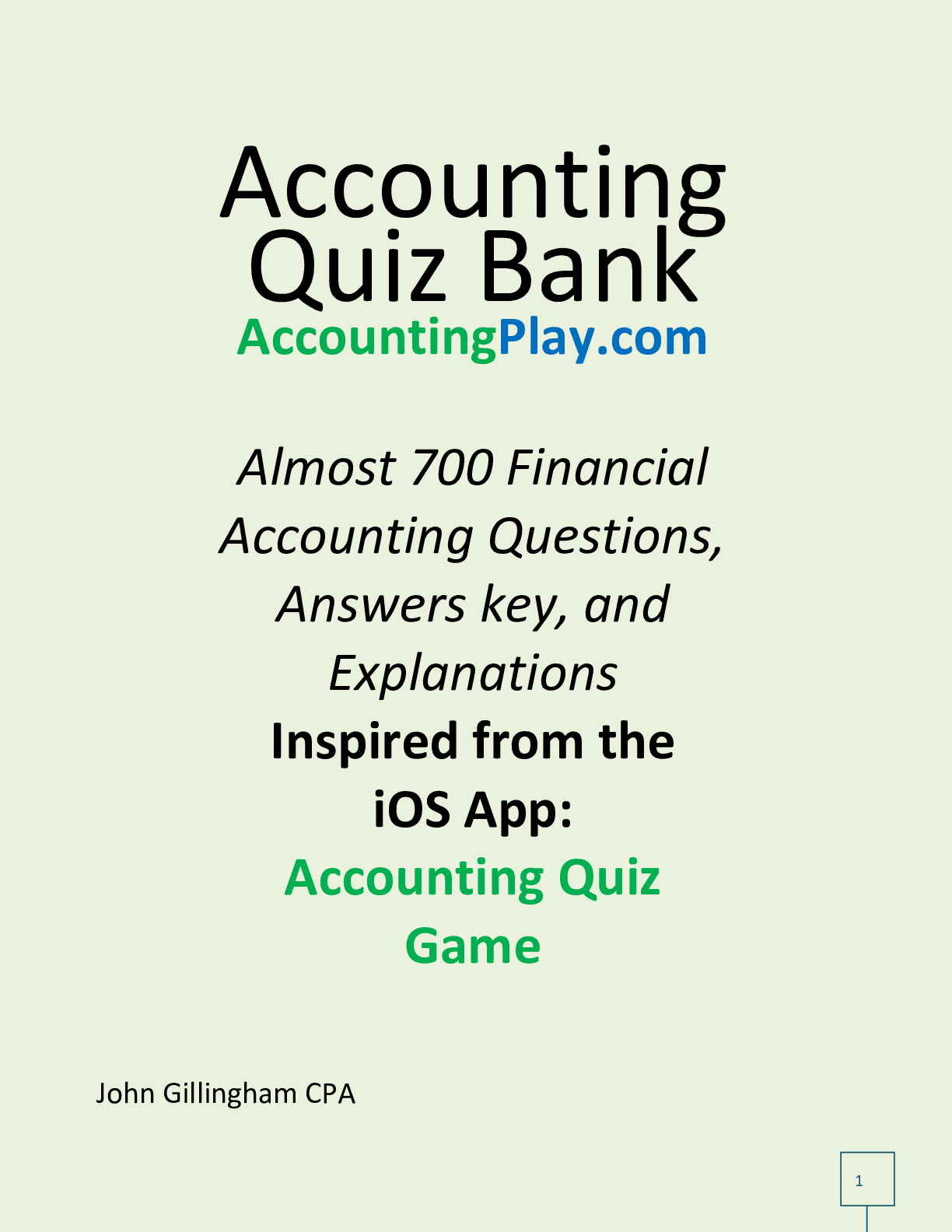 Preview image of Accounting Quiz Bank document