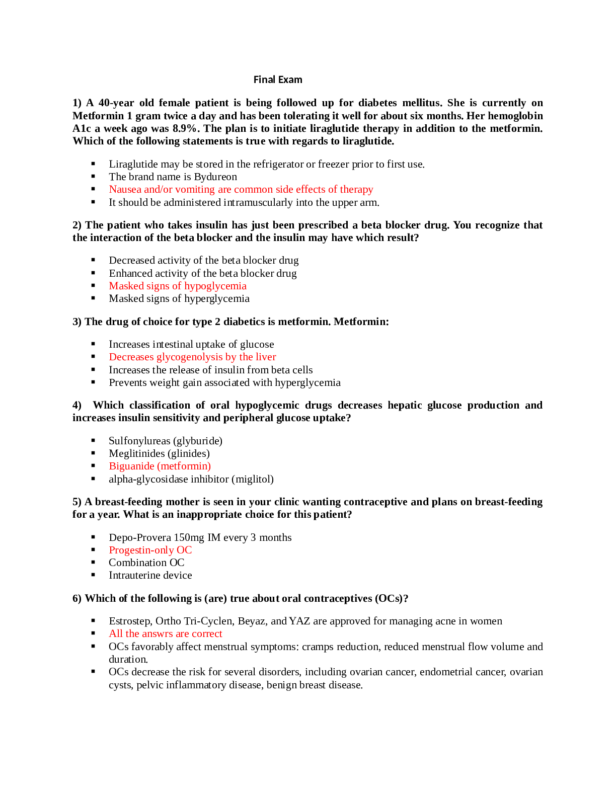 Preview of MSN 571 FINAL EXAM QUESTIONS AND ANSWERS