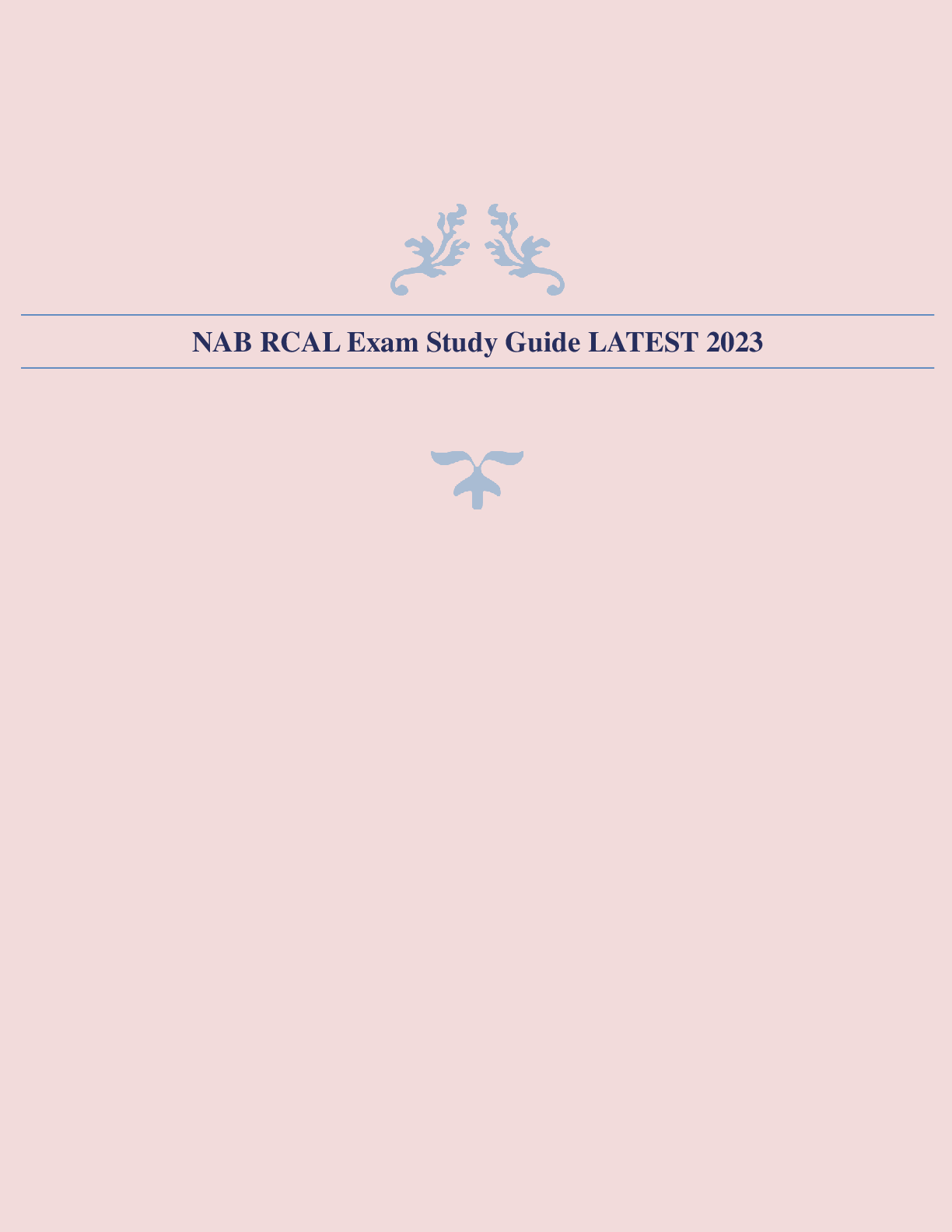 Preview image for .NAB RCAL Exam Study Guide