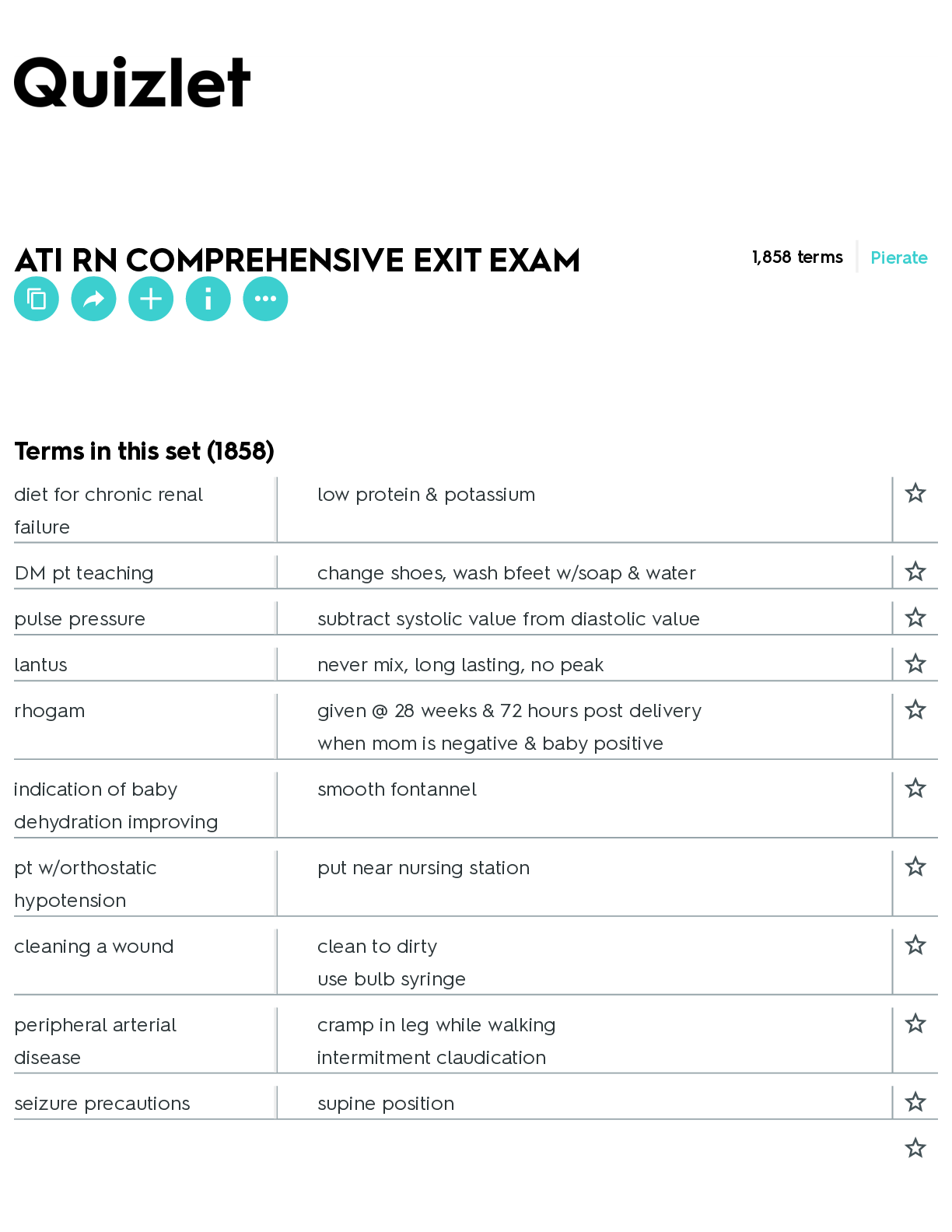 Preview of ATI RN COMPREHENSIVE EXIT EXAM Flashcards  Quizlet Full 2023