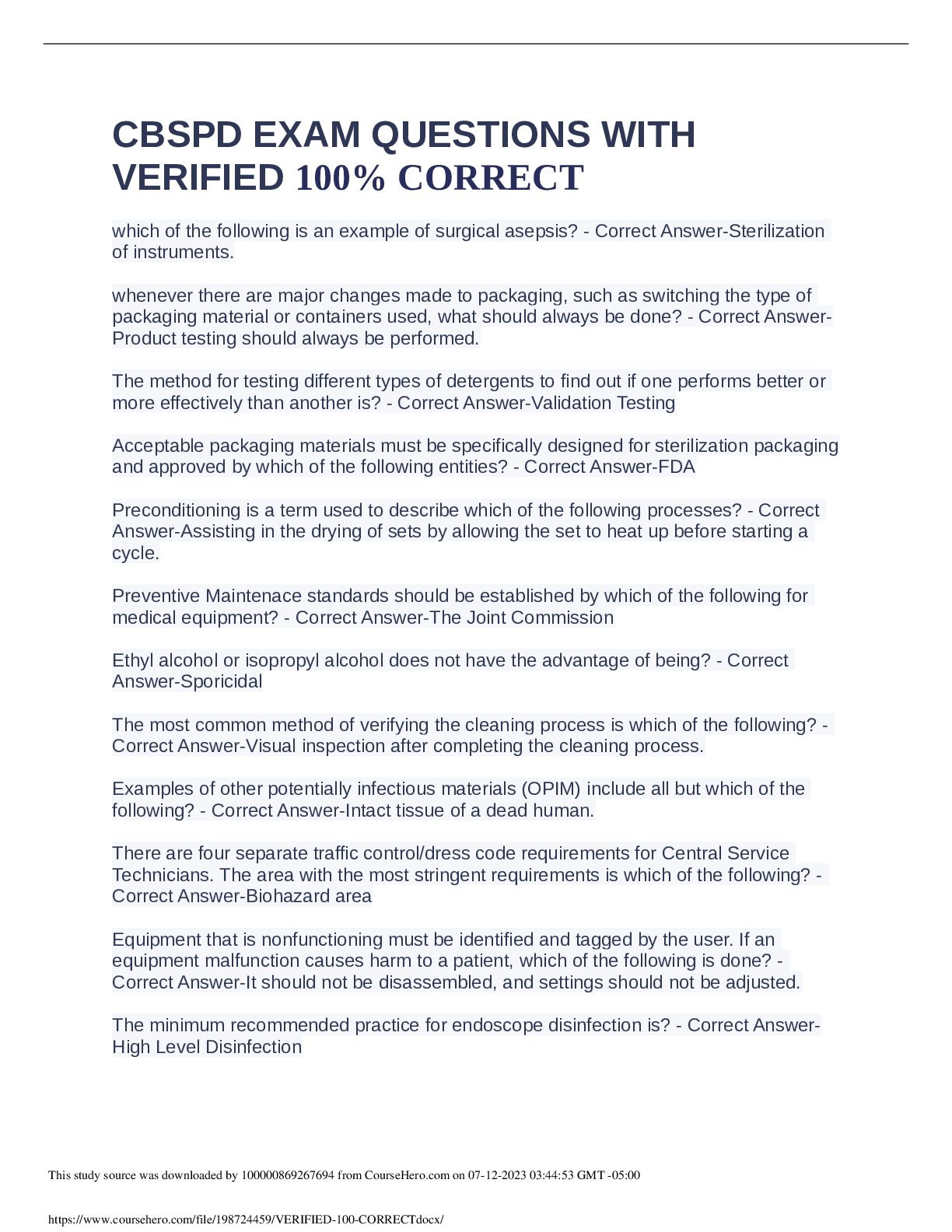 Preview image of CBSPD EXAM QUESTINS WITH VERIFIED 100% CORRECT document