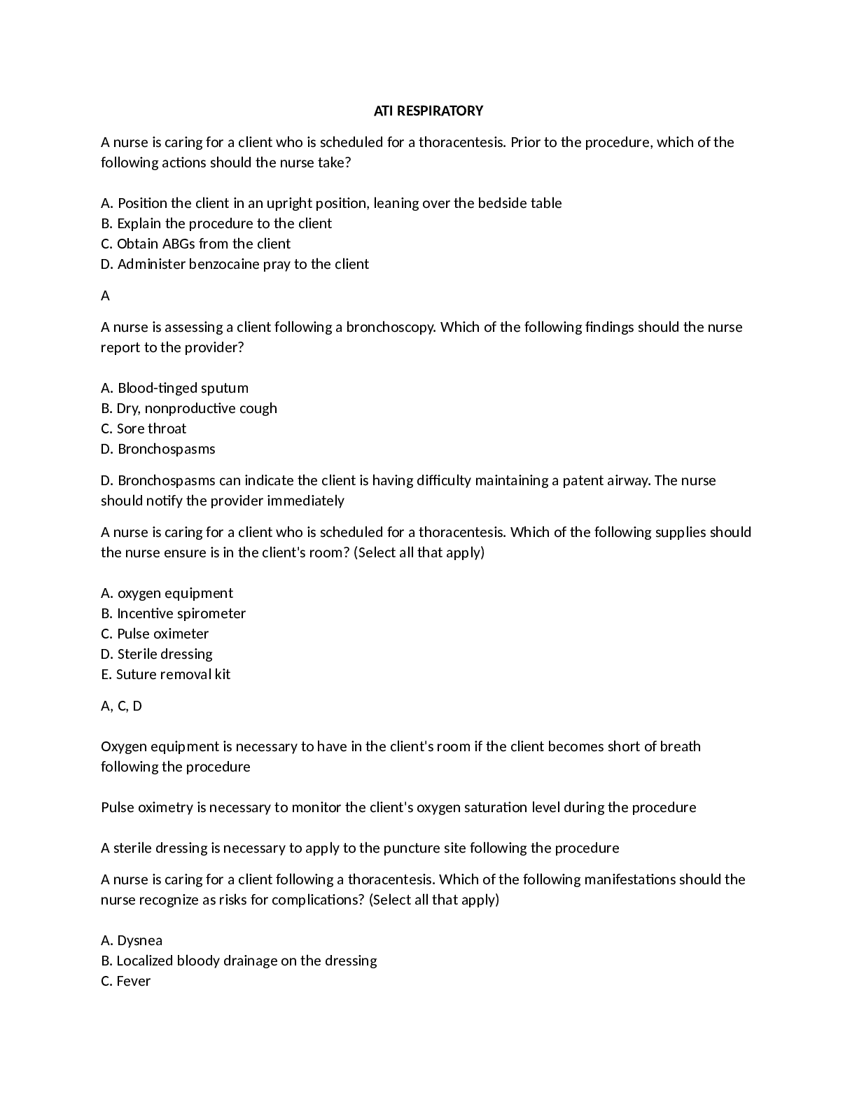 Preview image of ATI RESPIRATORY Full Paper 2023 document