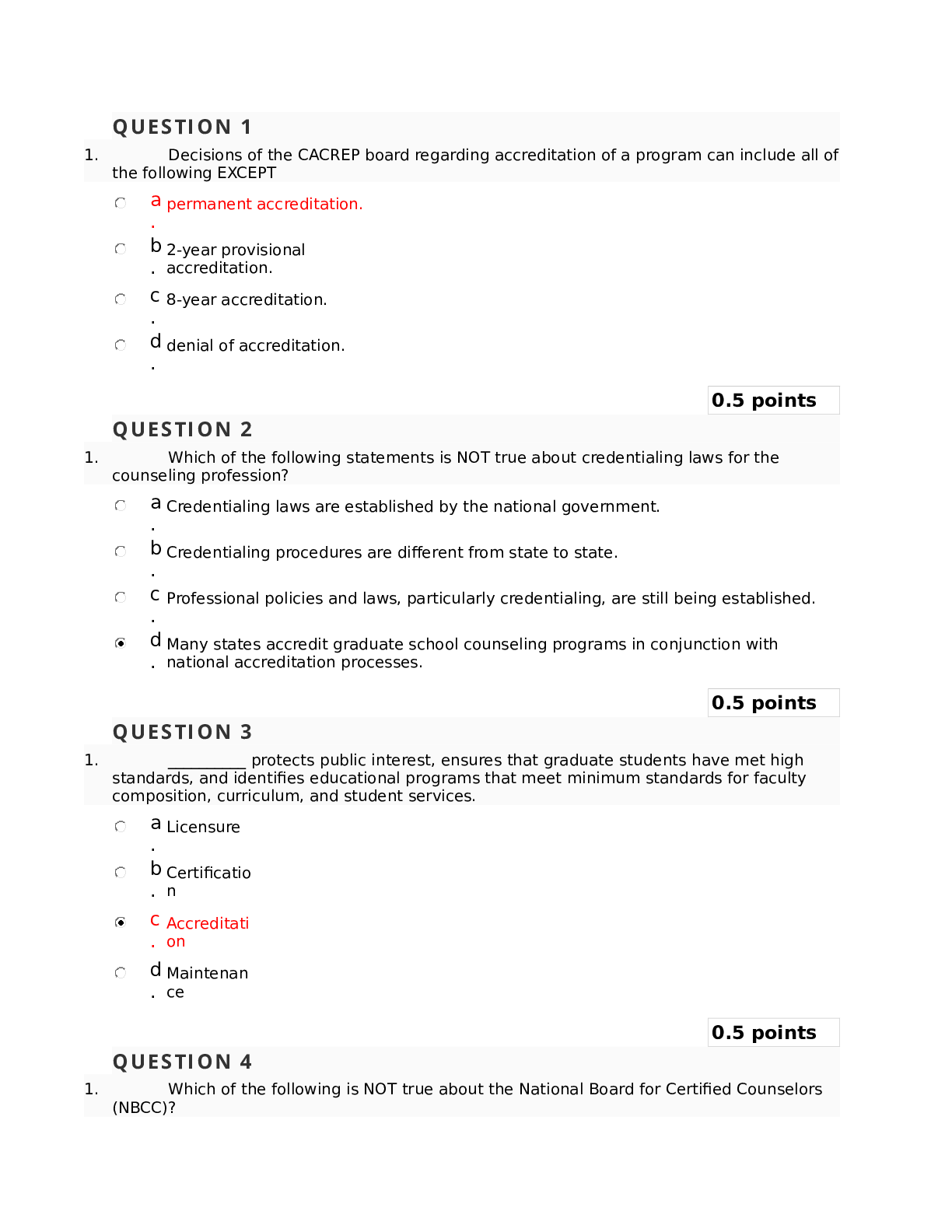 Preview image of CBSPD EXAM QUESTINS WITH VERIFIED 100% CORRECT document