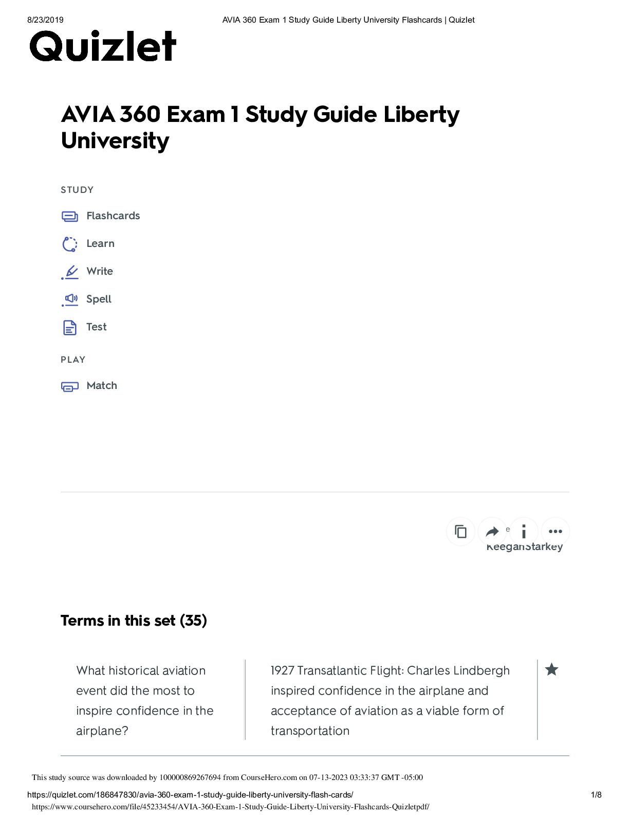 Preview of AVIA 360 Exam 1 Study Guide Liberty University Flashcards Quizlet