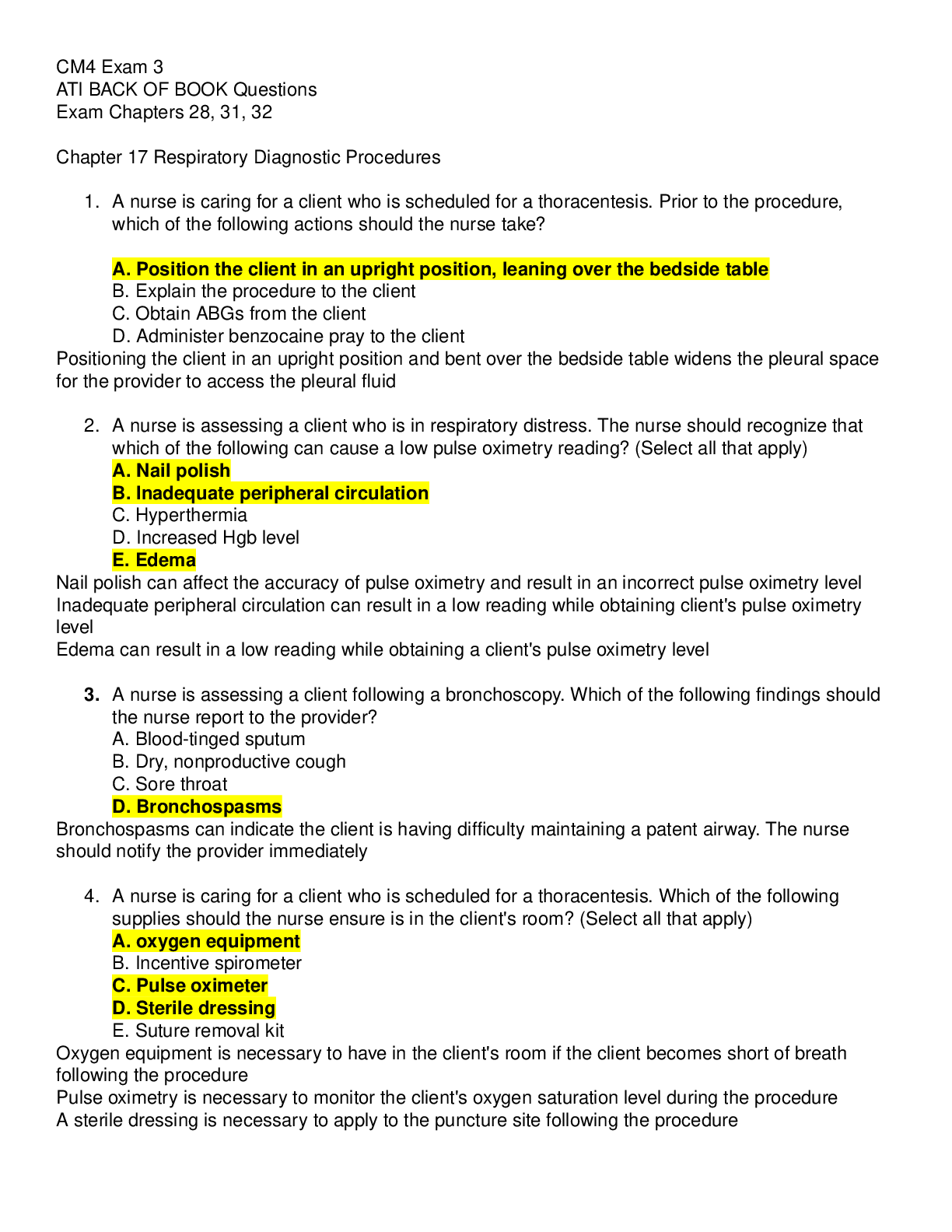 Preview image of CM4 Exam 3 Keiser Nursing 2023 document