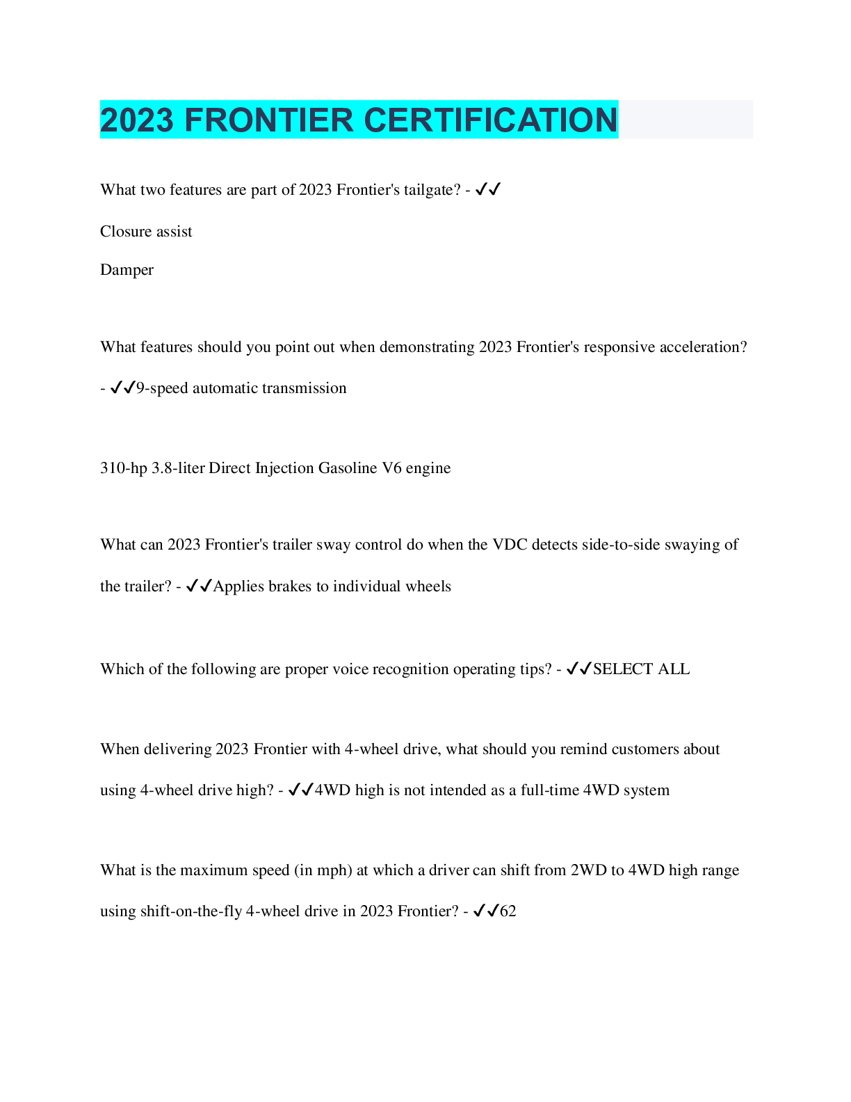 Preview image of 2023 FRONTIER CERTIFICATION document