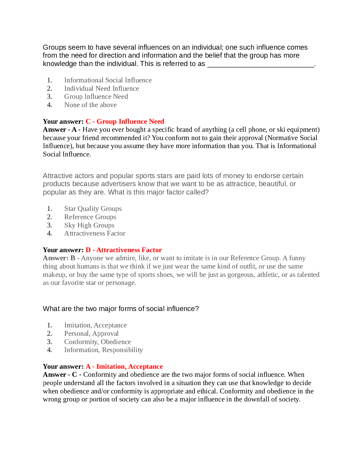 Preview image of COUN 699 CPCE Practice Questions document