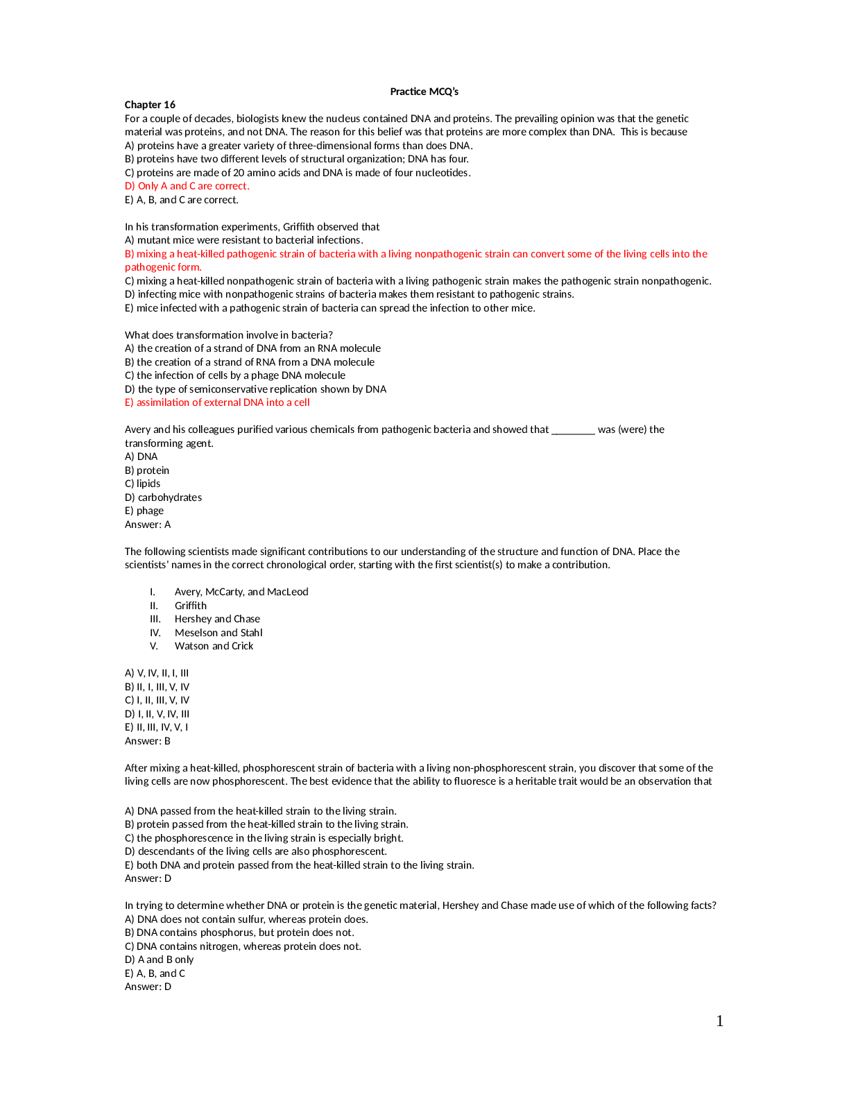 Preview image of BIOL 150 Practice MCQ'S 2023 document