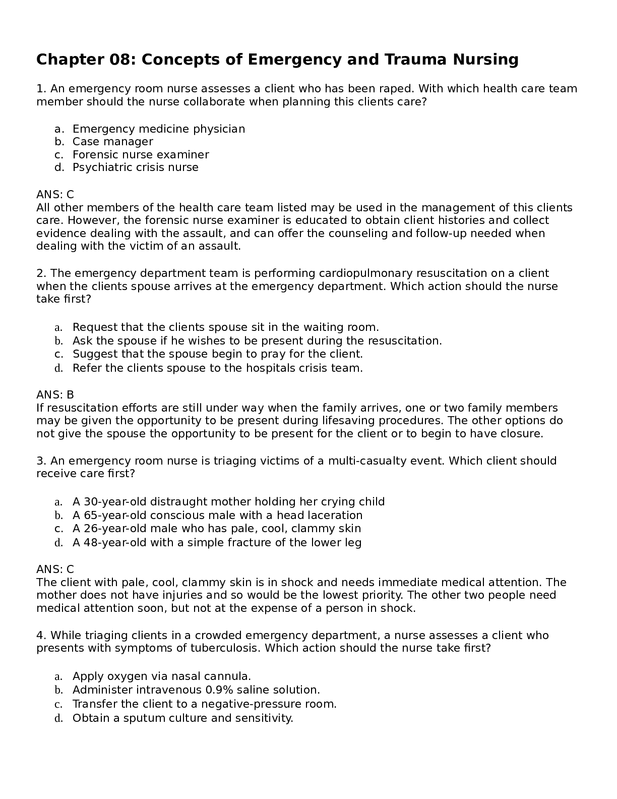 Preview image of Advanced Care management Exam 1 2023 document