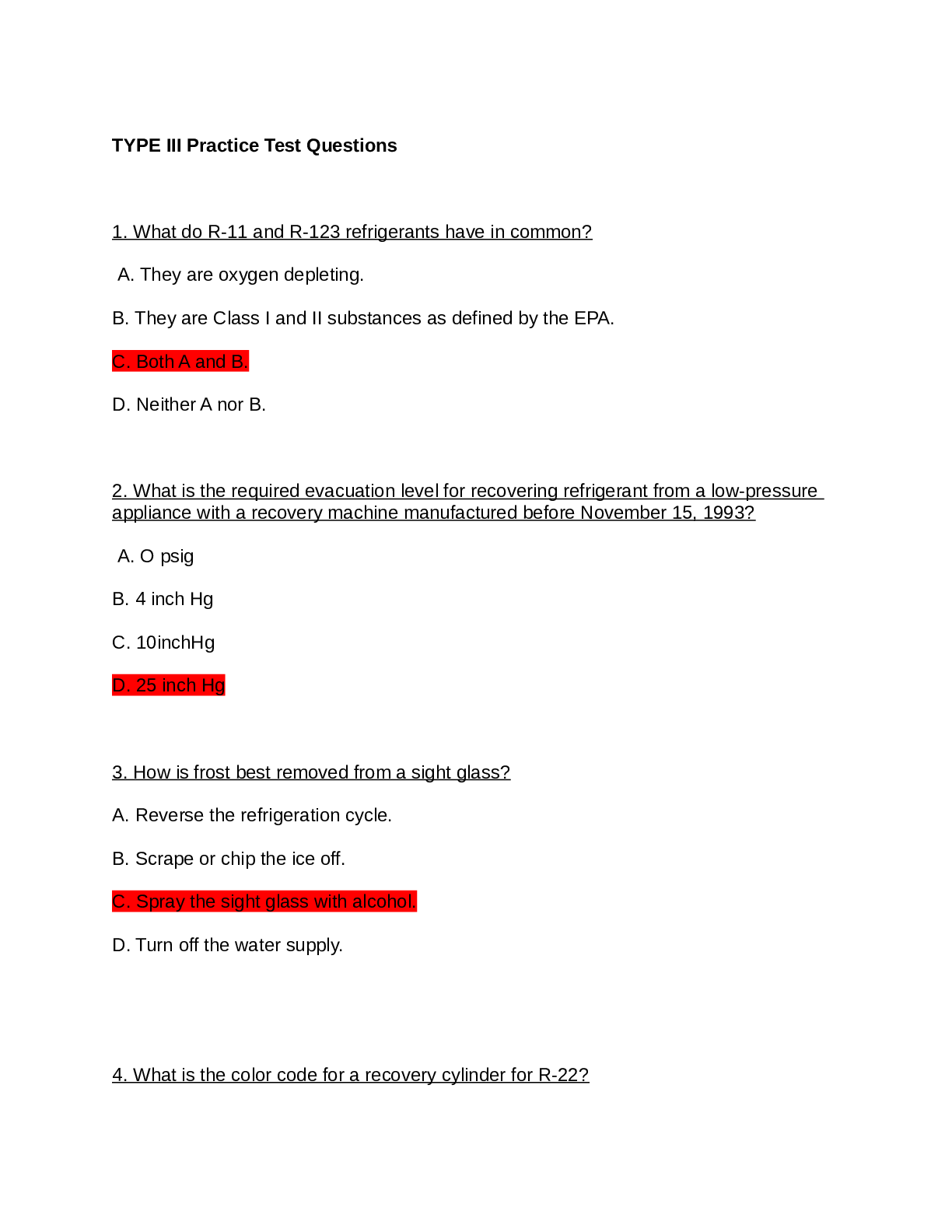 Preview image of Engineering 111 Type III Practice Test Questions 2023 document