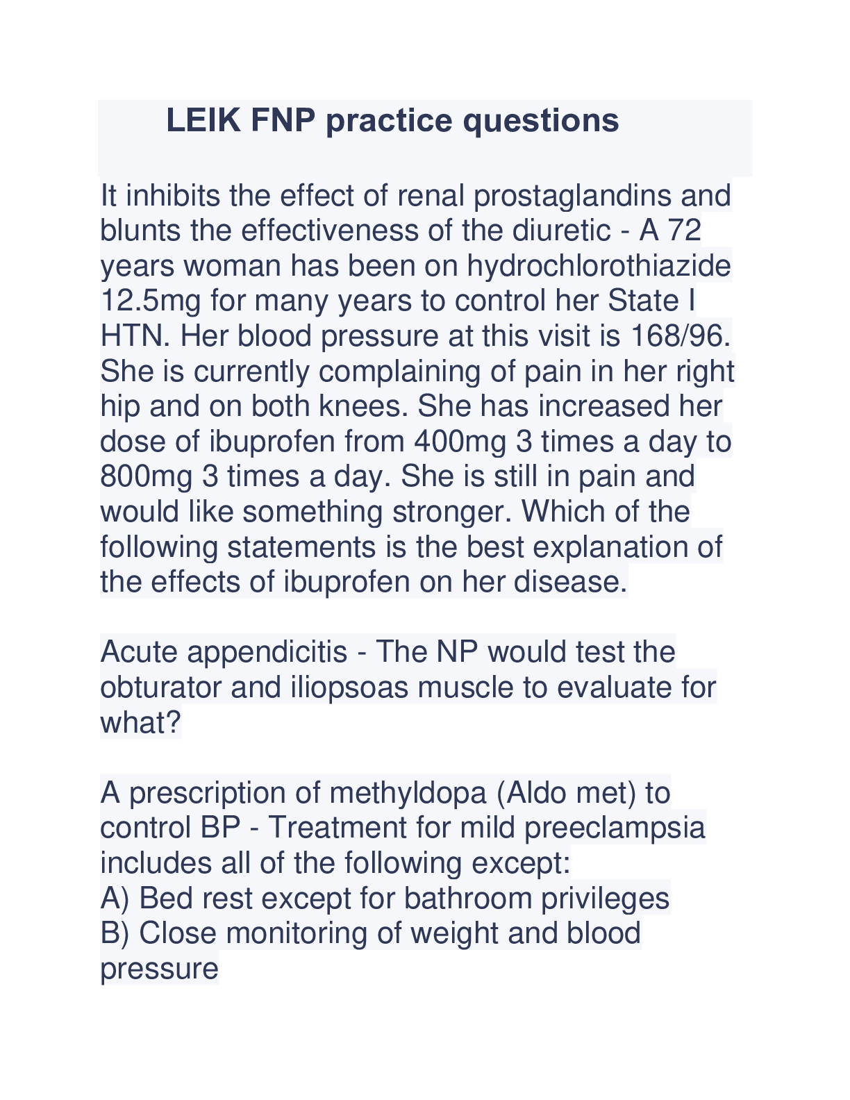 FNP Family Nurse Practitioner Exam Prep Browsegrades