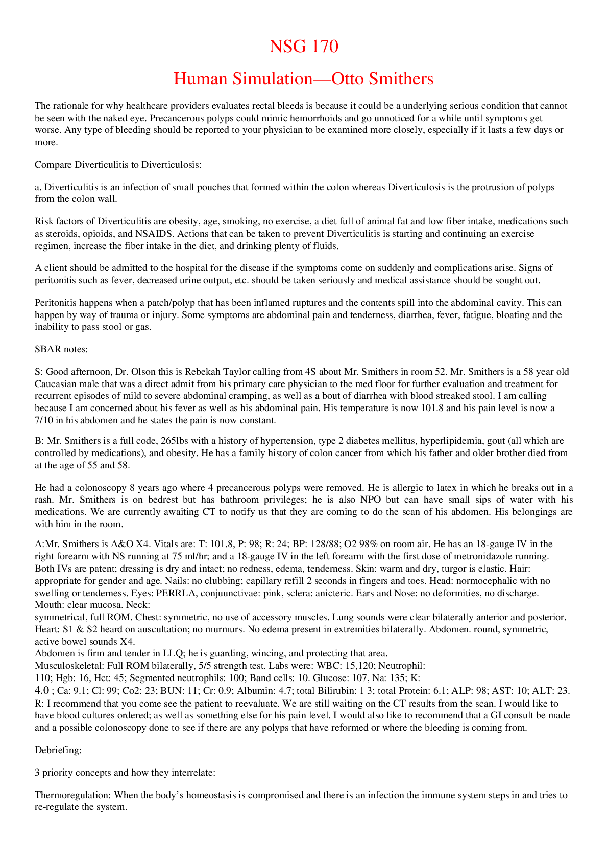 Preview image of I-Human Simulation—Otto Smithers (solved) document