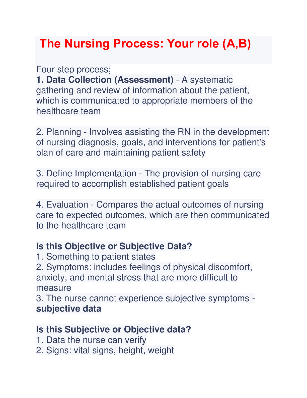 Preview image for nursing proces